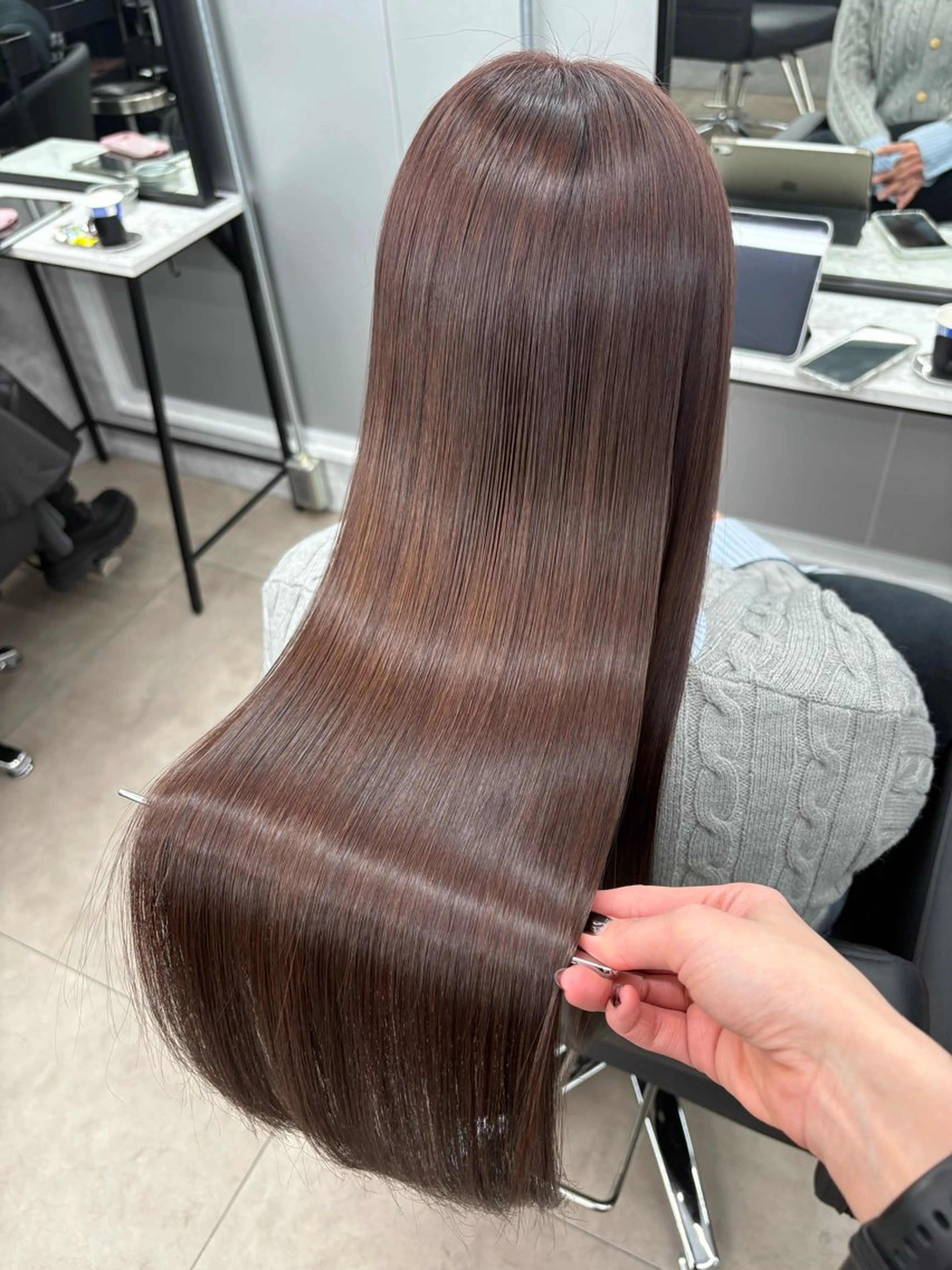 ロング カラー 髪質改善/韓国 ﾚｲﾔｰ/店長/原島のヘアスタイル