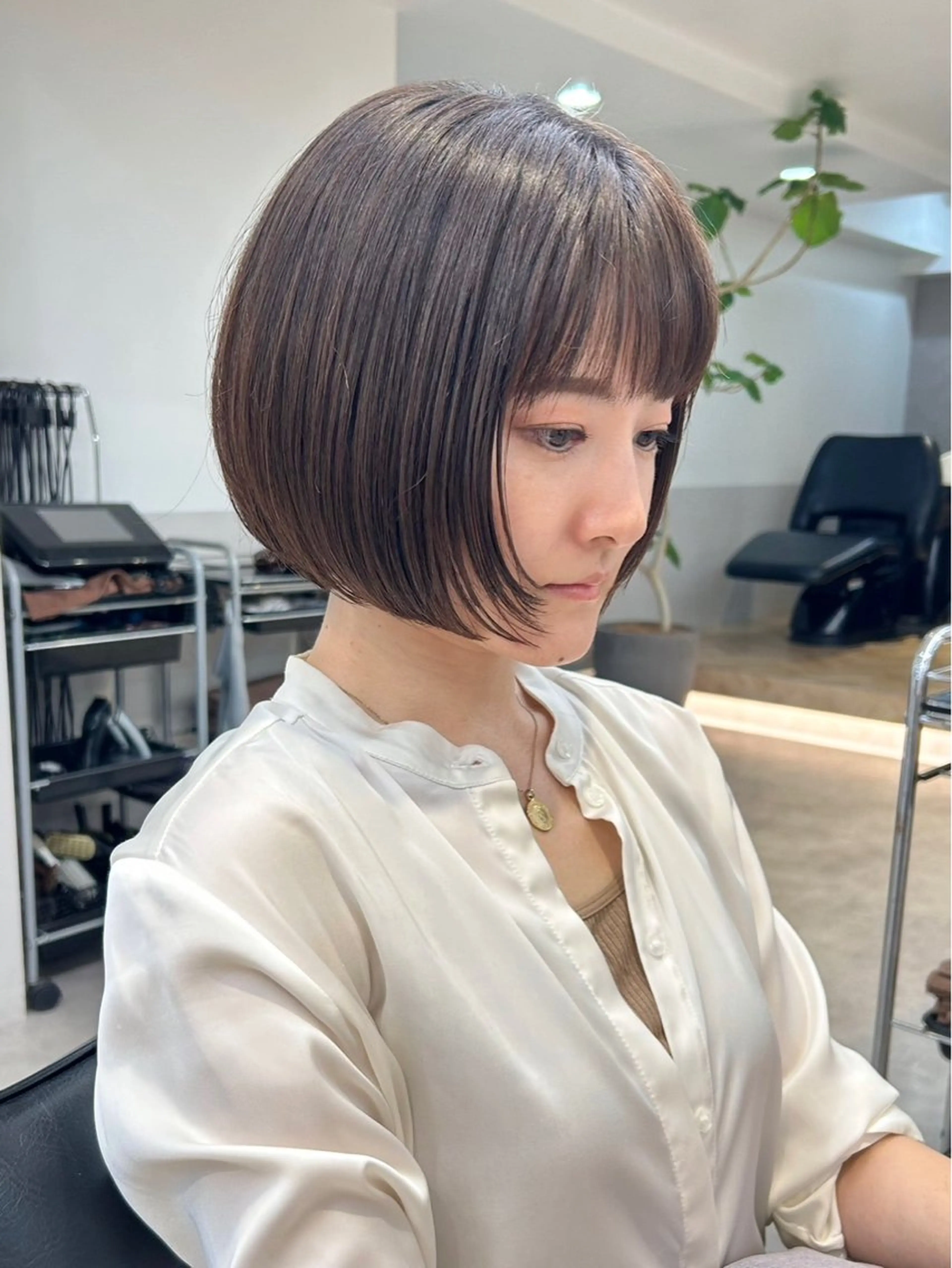 カラー ボブカット/ 尾崎龍聖のヘアスタイル