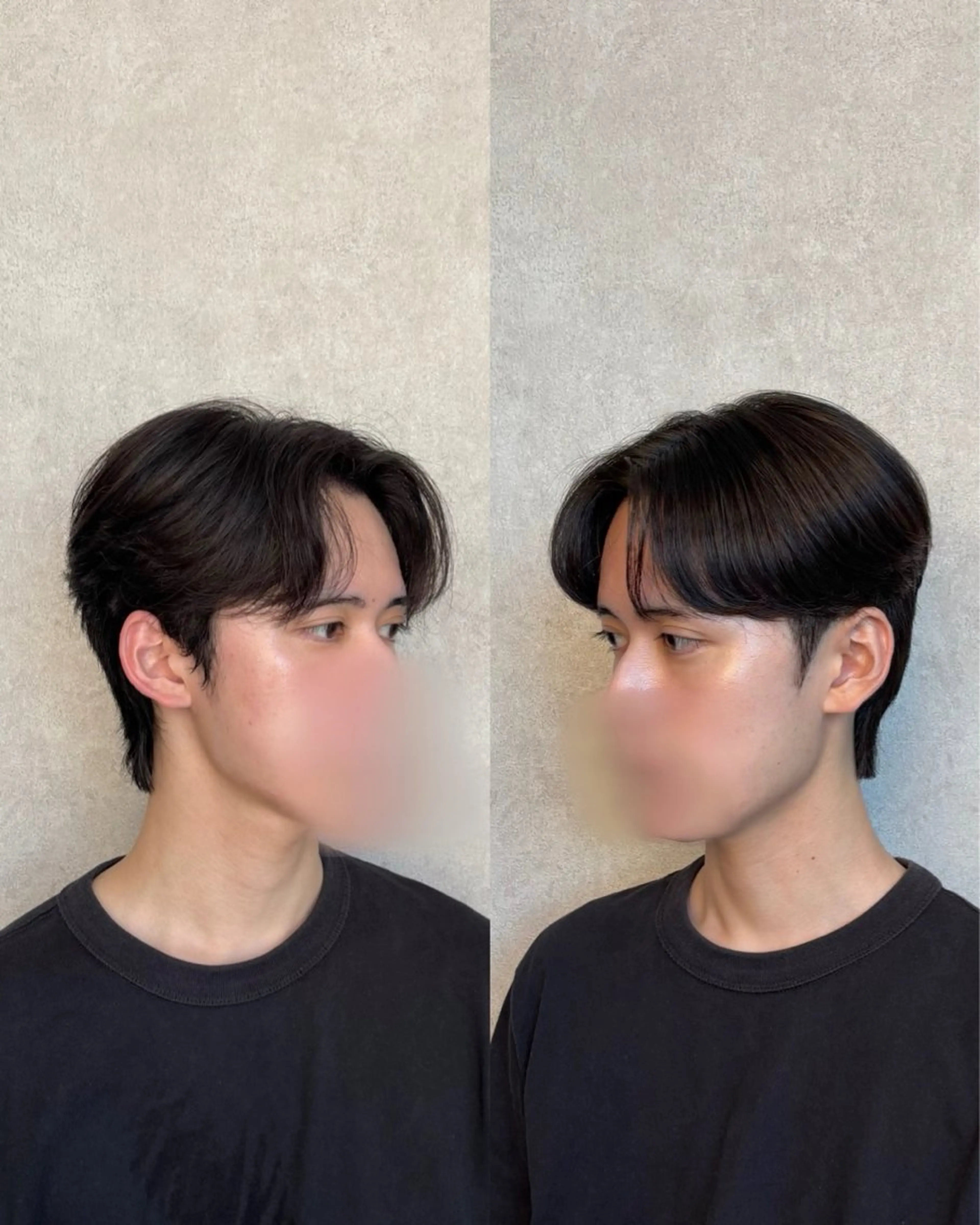 ショート パーマ メンズ カット パーマ 縮毛矯正 トリートメント 韓国メンズヘア/ ダウンパーマ/歩夢のヘアスタイル