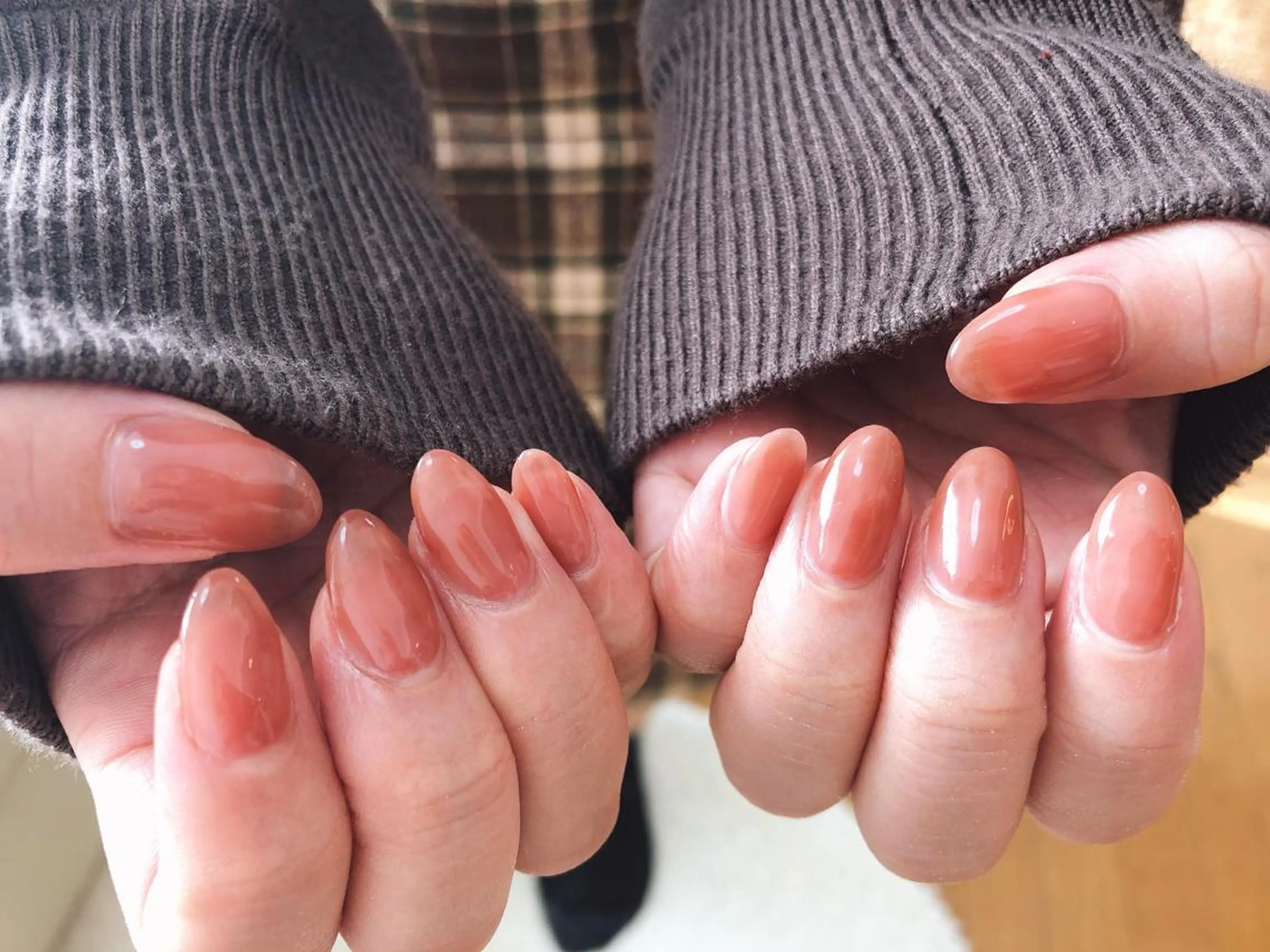 ネイル ワンカラーネイル Mogu nail 二子玉川のネイルデザイン