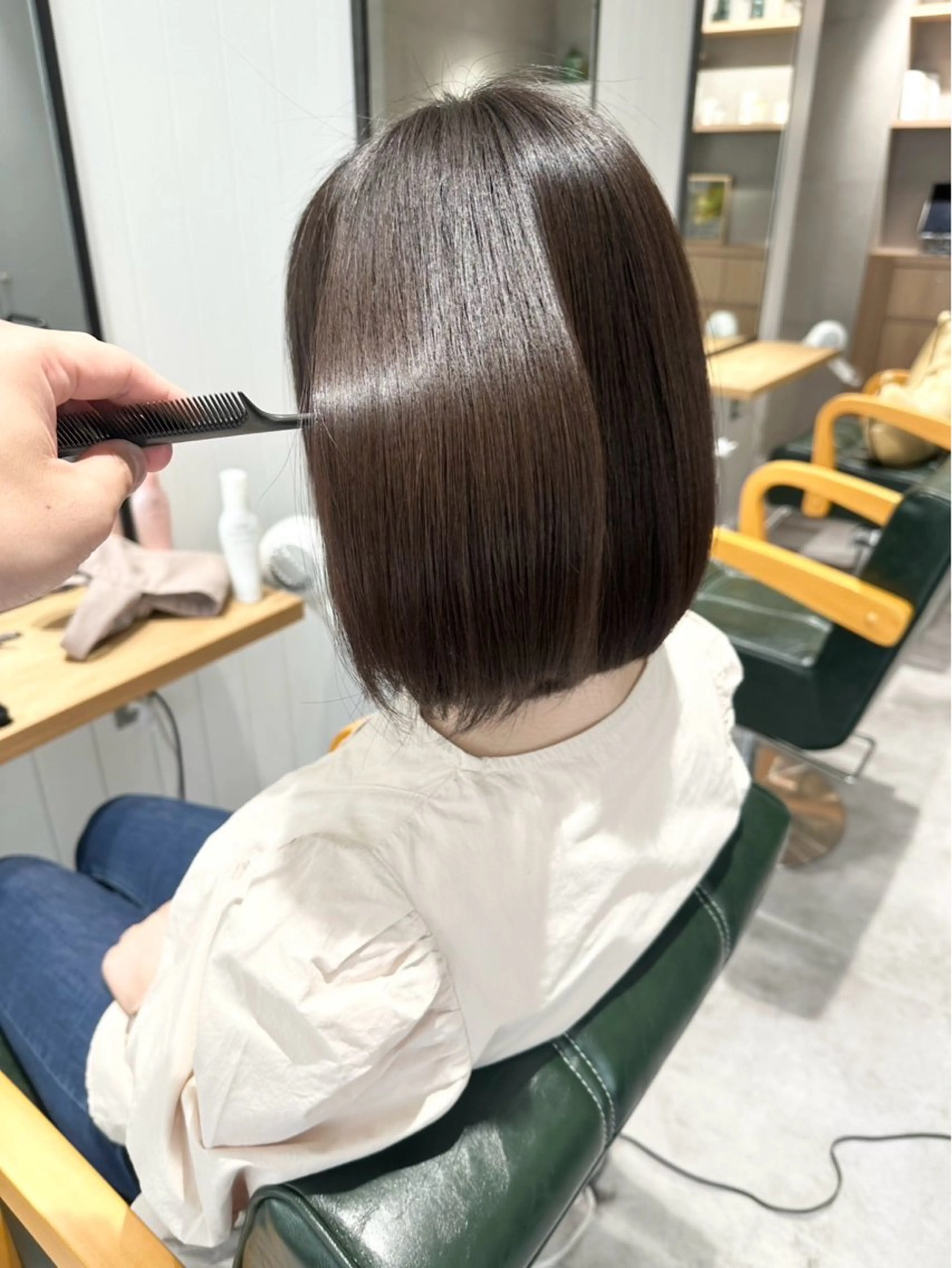 カット+縮毛矯正+カラー+髪質改善Trの写真