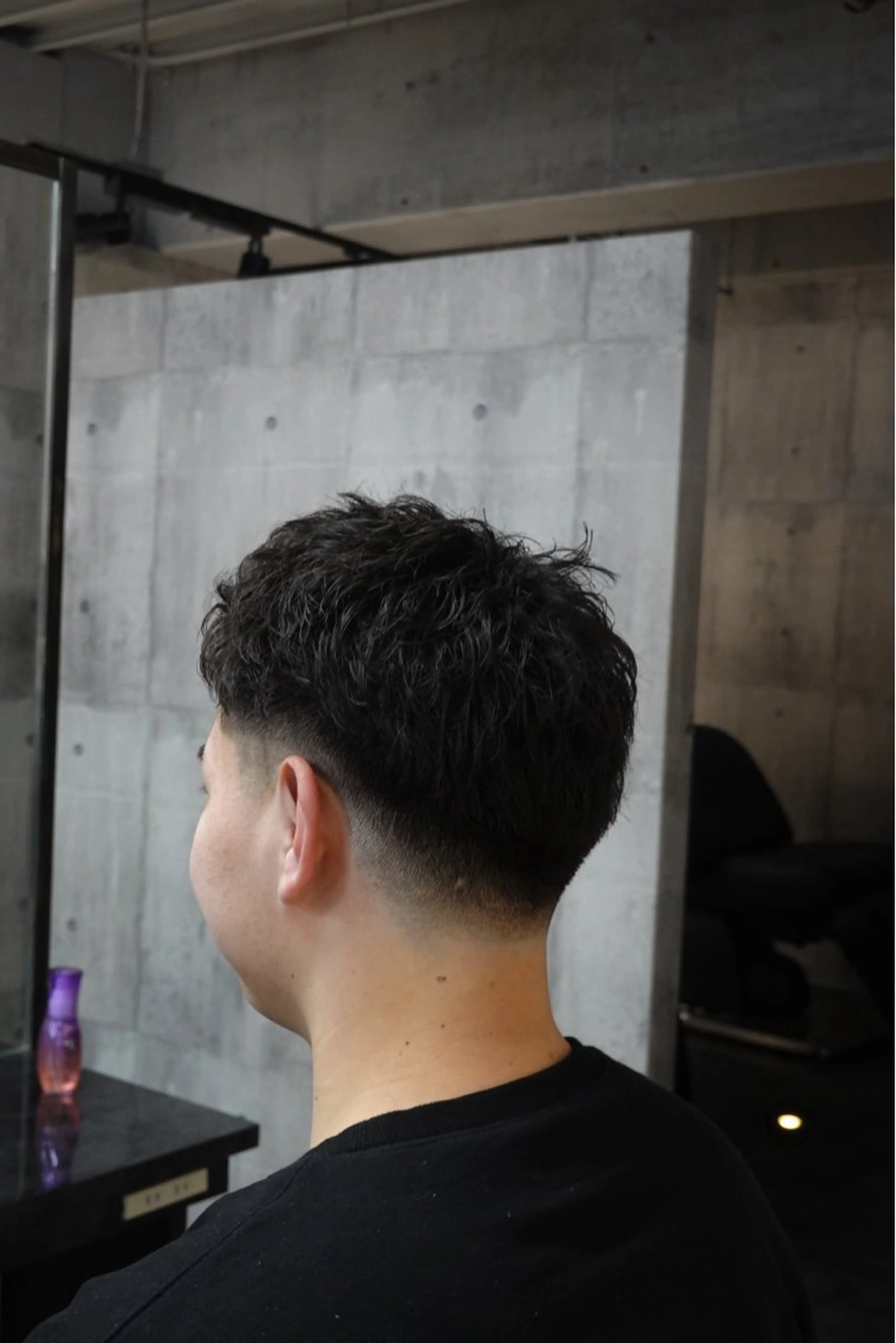 パーマ メンズ フェードカット メンズパーマ 川崎 健翔のヘアスタイル