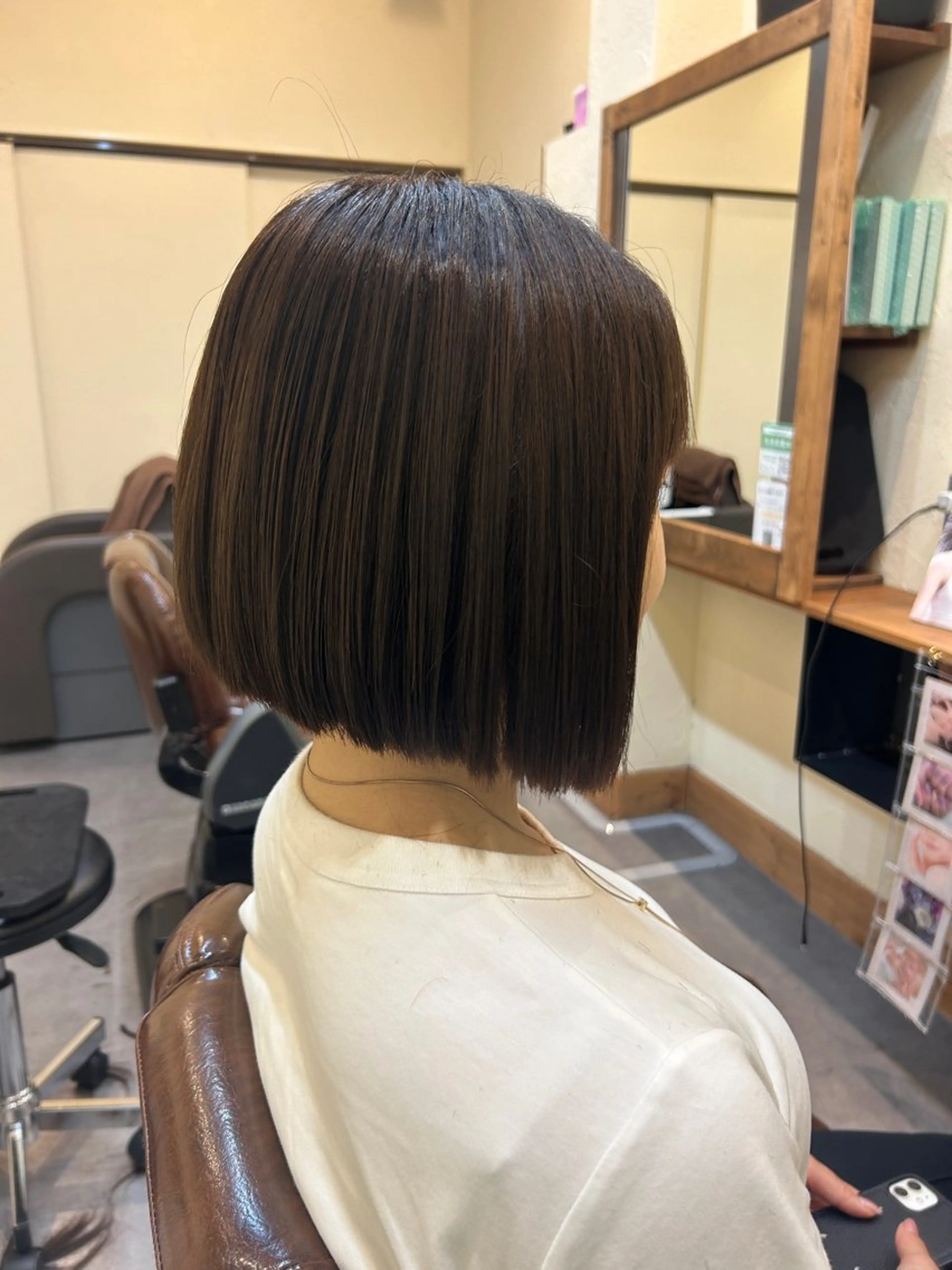ミディアム ボブ 井上 萌のヘアスタイル