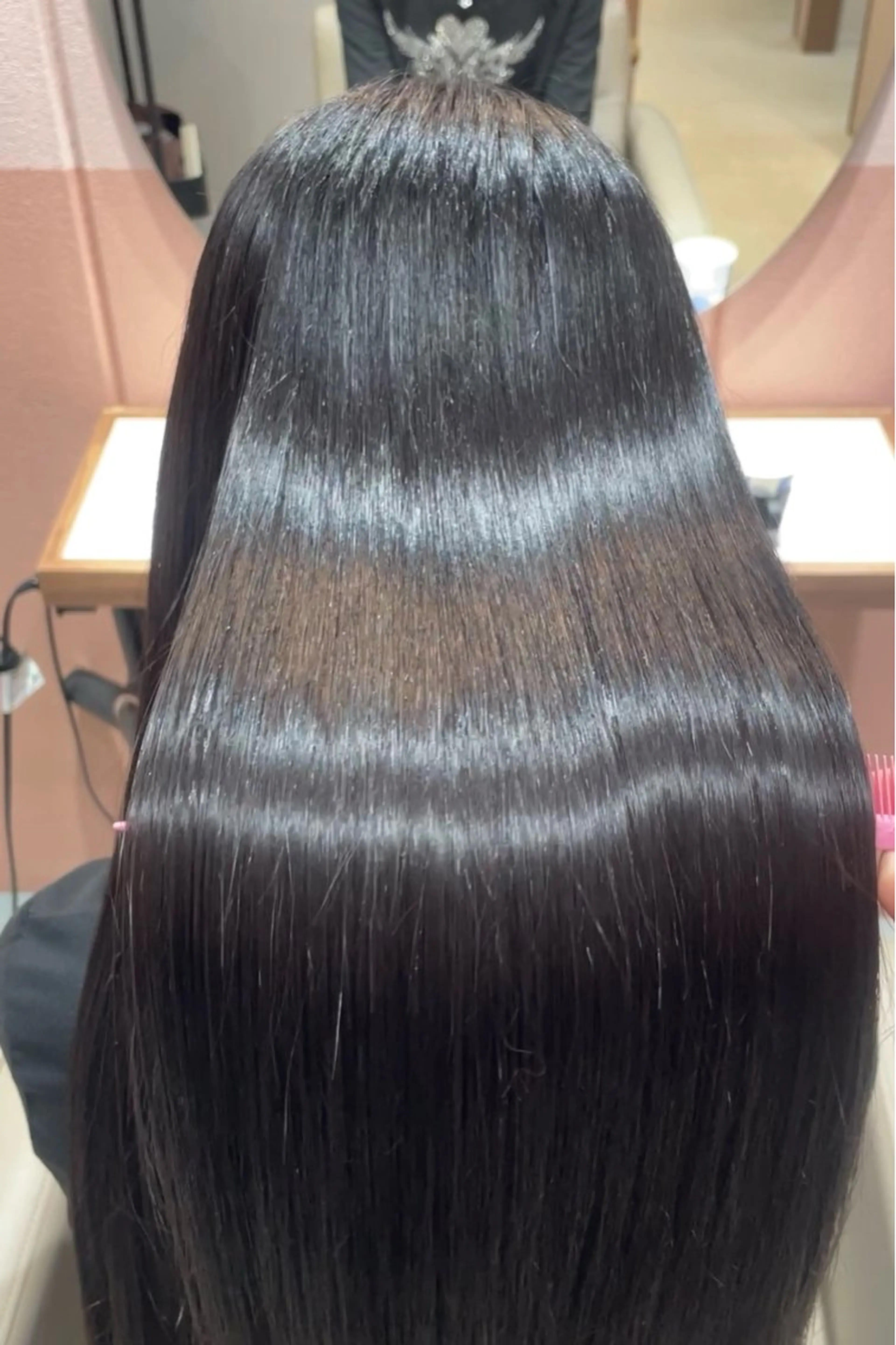 ロング 縮毛矯正 ブリーチ/縮毛矯正/ 韓国/💗ホノカ💗のヘアスタイル