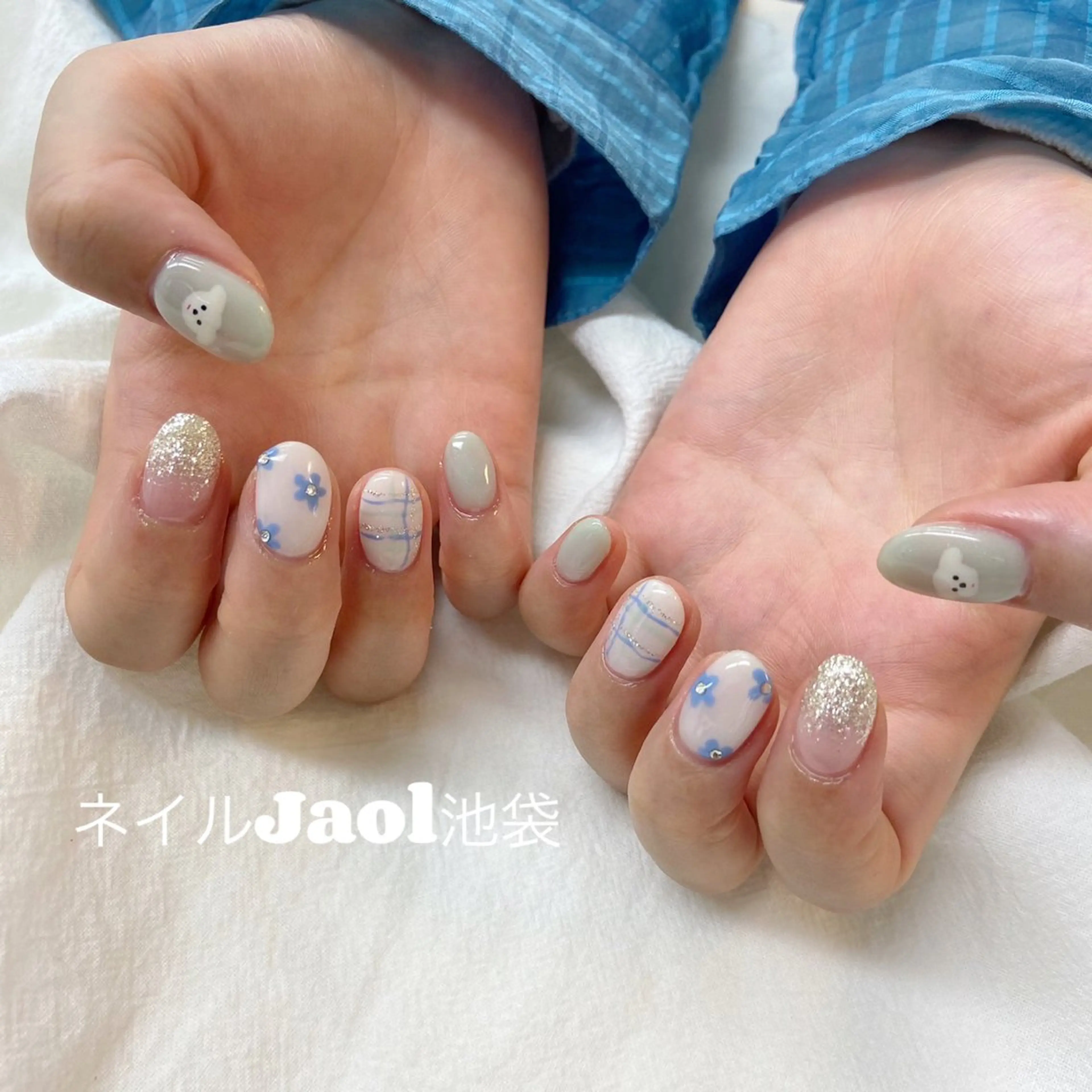 ショート ハンドネイル nail jaol池袋店所属・ネイルJaol 池袋のネイルデザイン