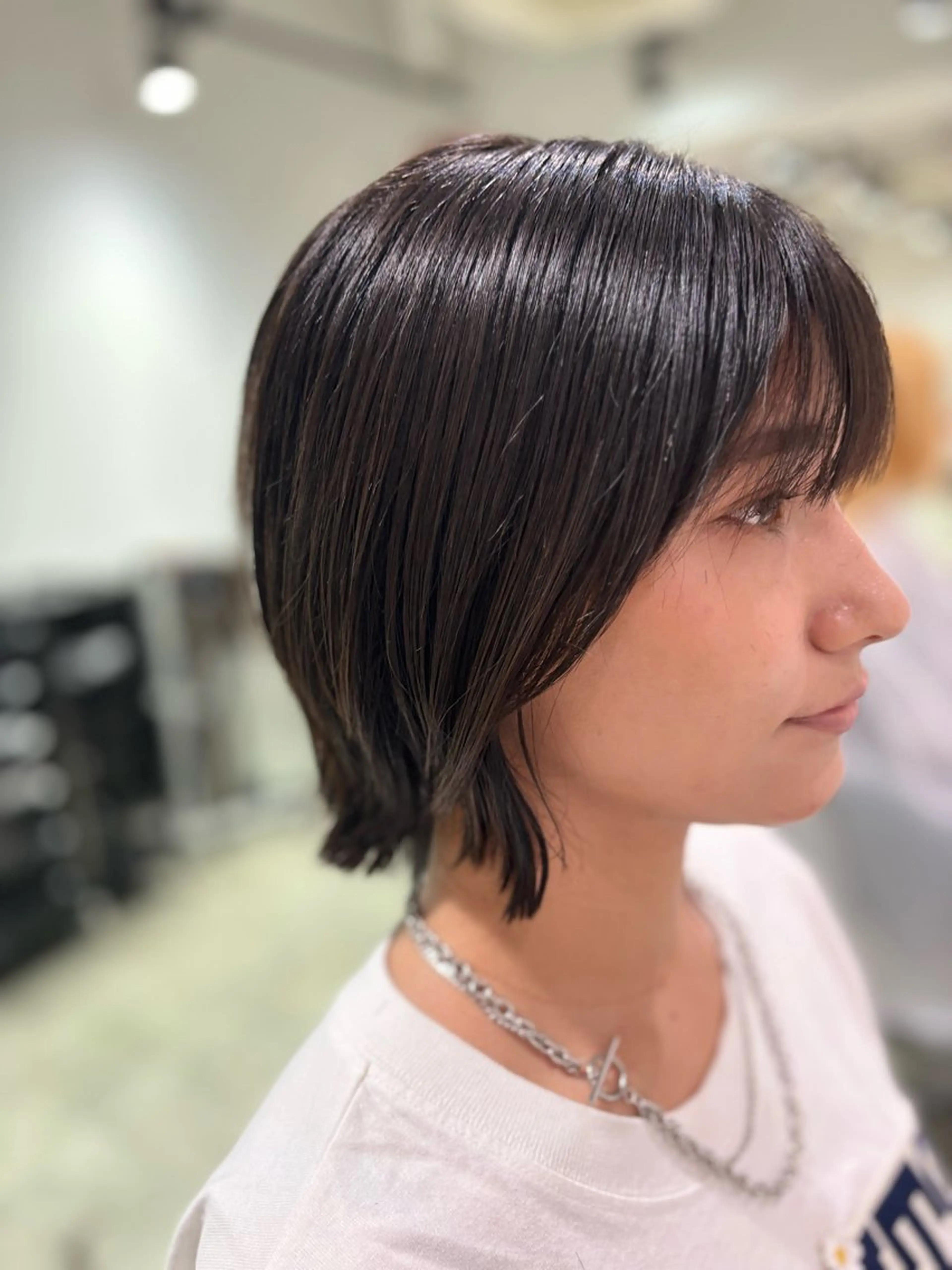 ショート ボブ くびれヘア 別所 叶実のヘアスタイル