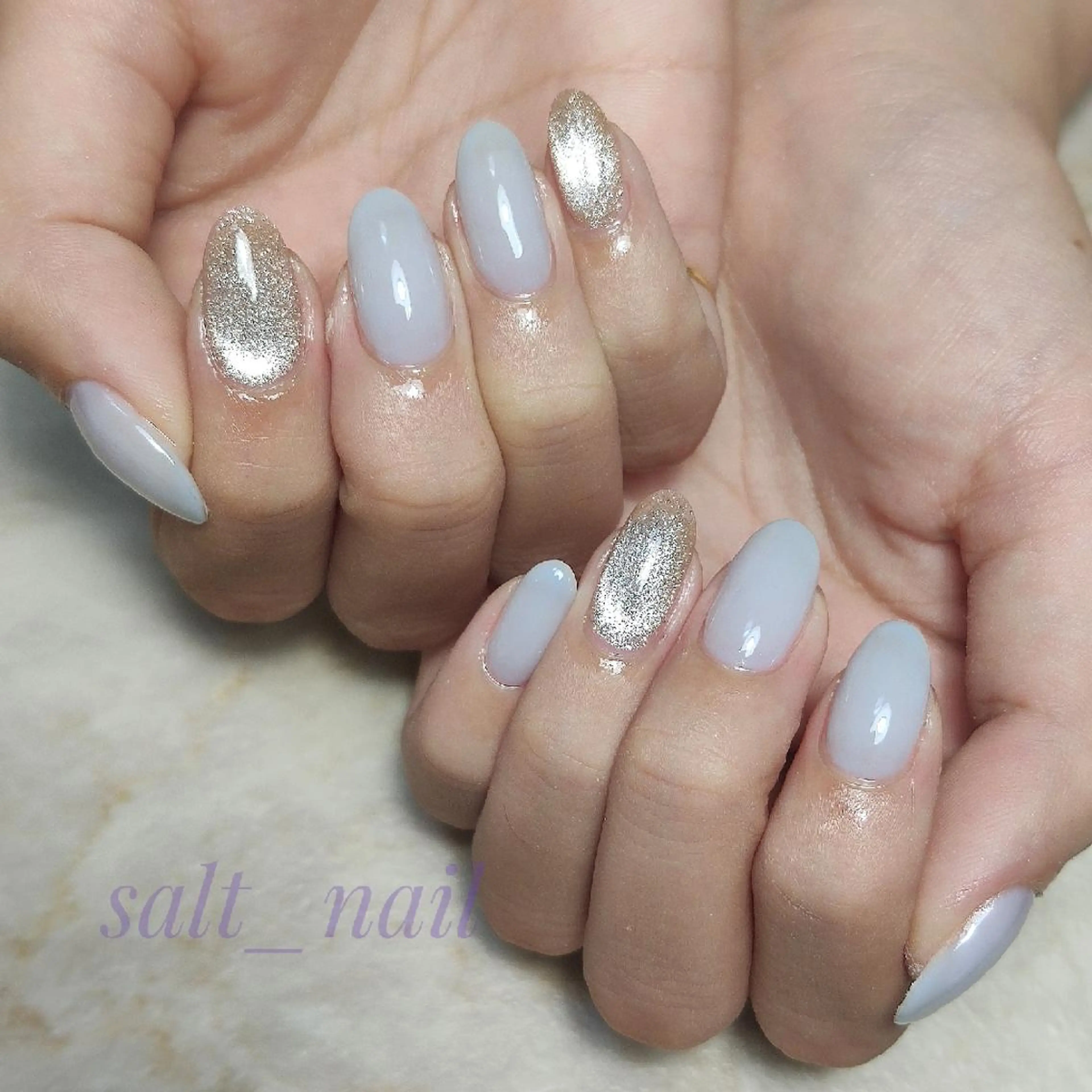 ネイル マグネットネイル ワンカラーネイル ハンドネイル 個人サロン saltnailのネイルデザイン