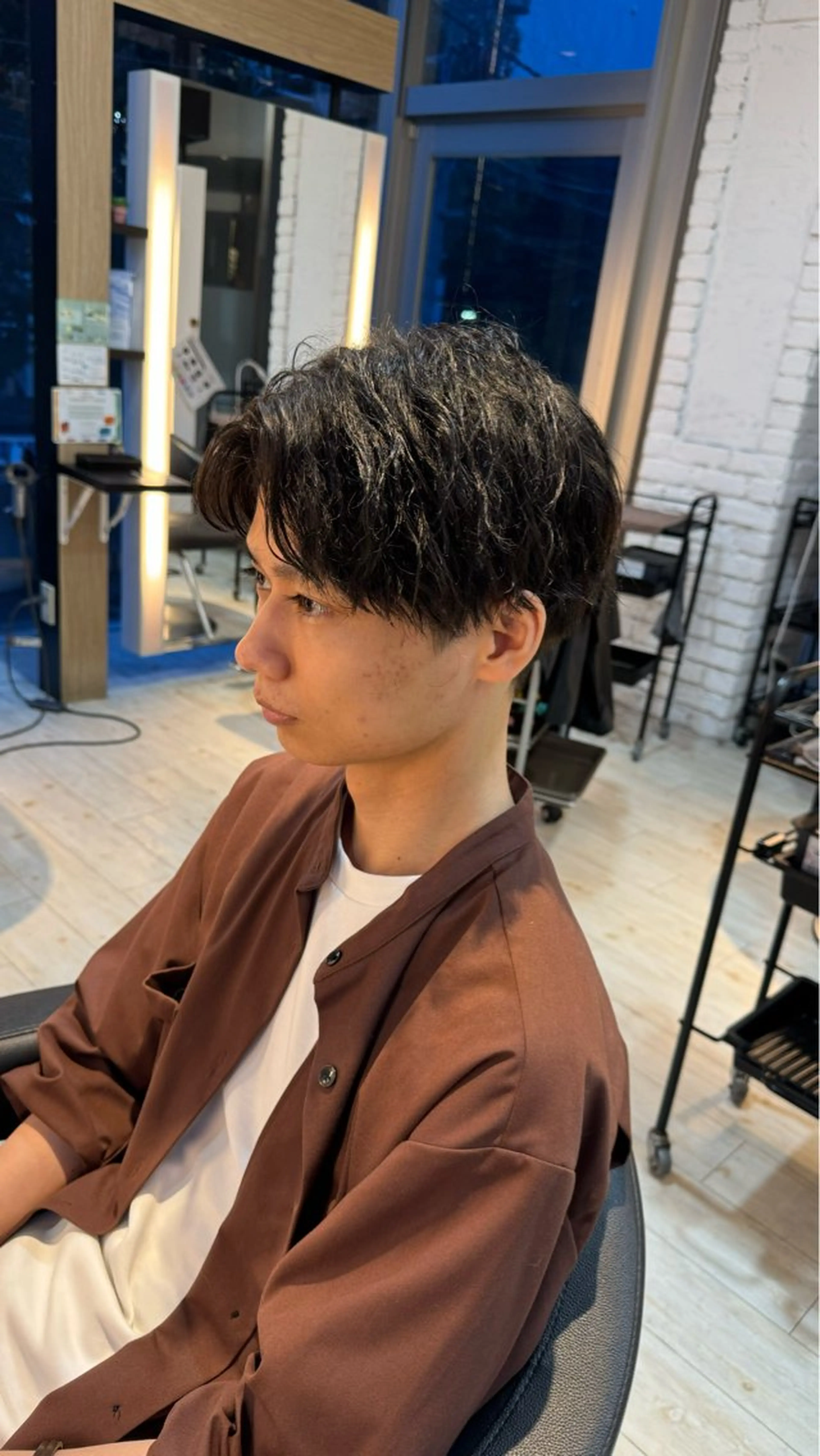 メンズ メンズパーマ カット rinko/メンズ/ ブリーチカラー/栄のヘアスタイル