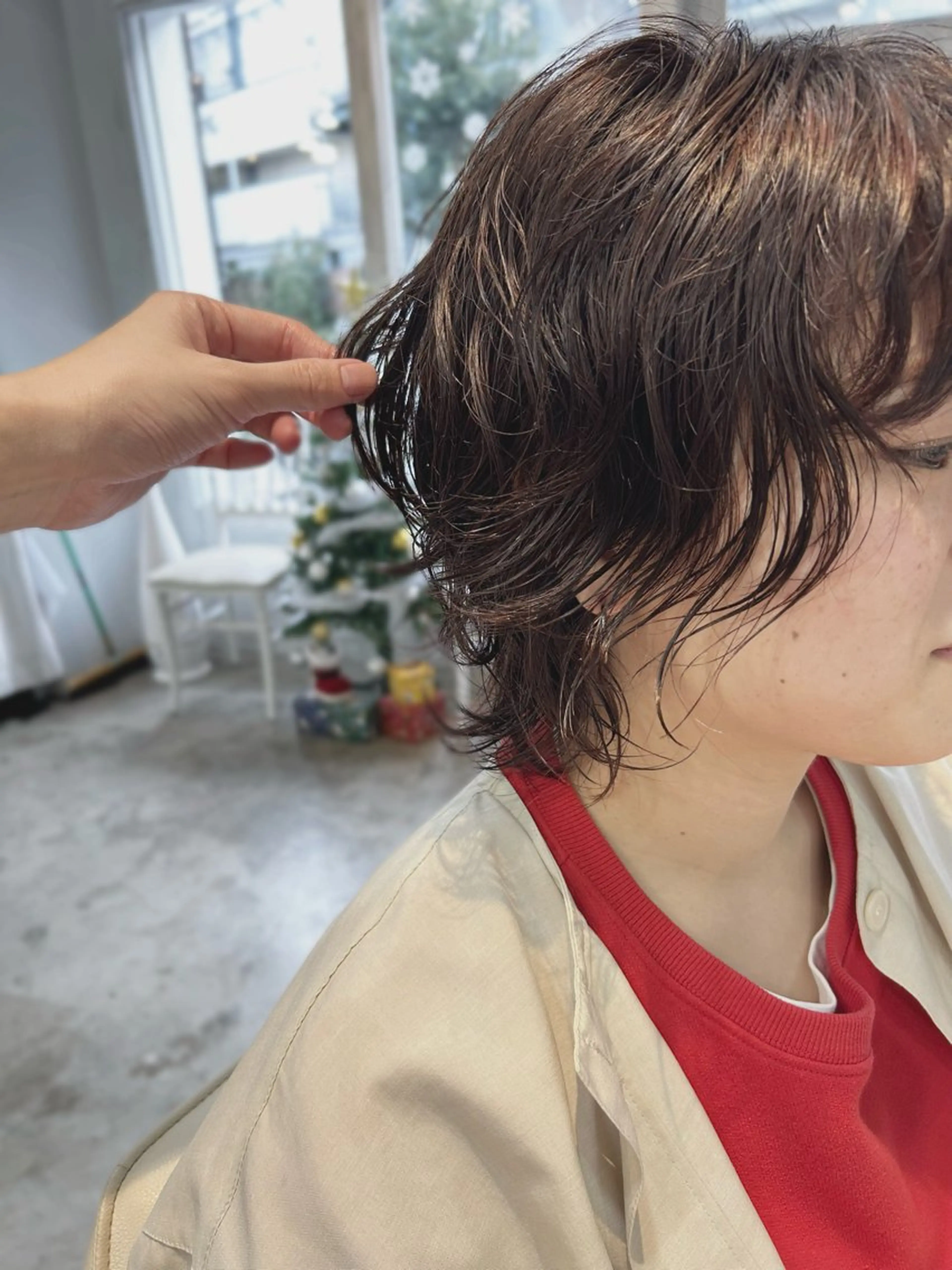 ショート パーマ ショートヘア/ボブ/ レイヤー/佐藤 葵のヘアスタイル