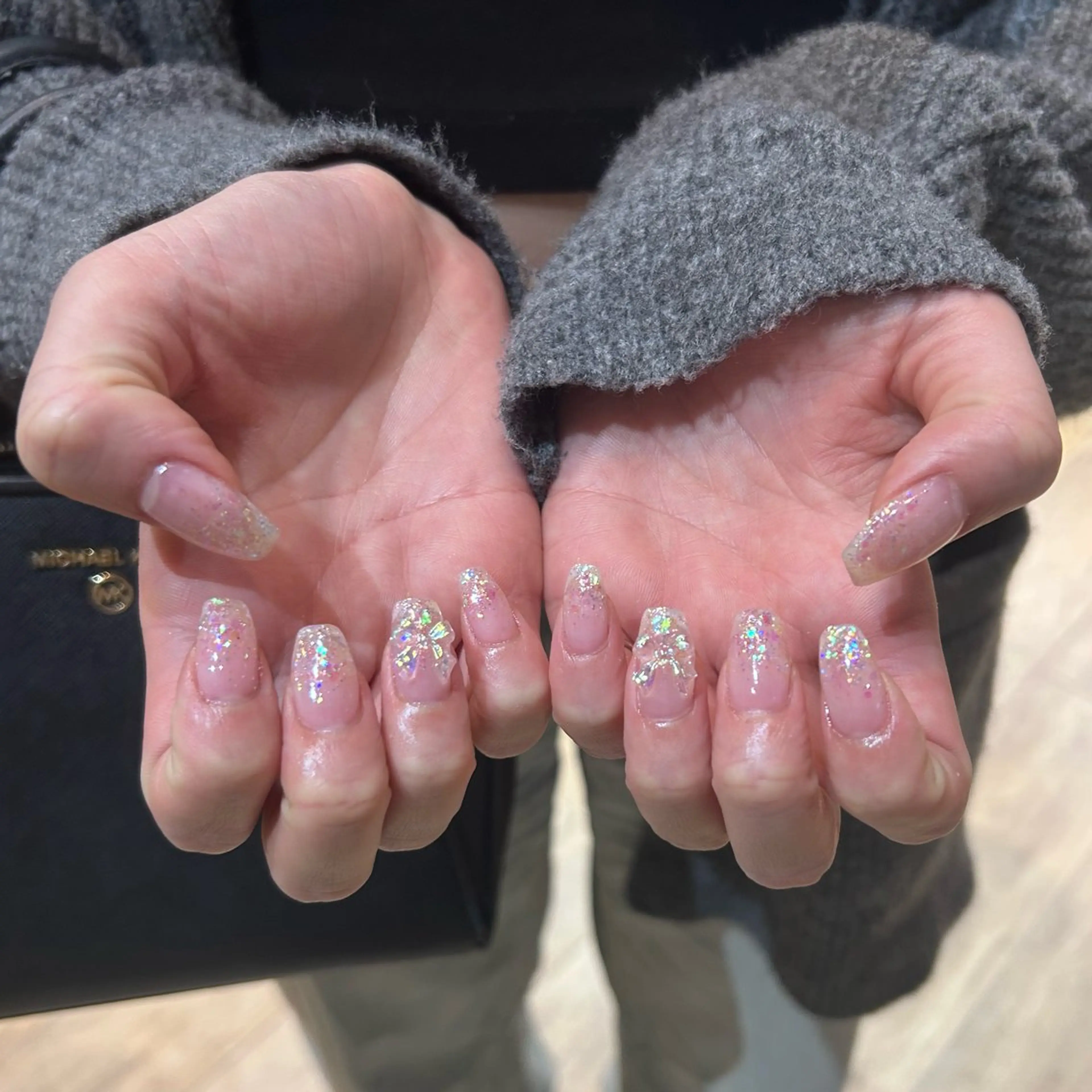 ワンカラーorラメグラデーション【オフなし】の写真