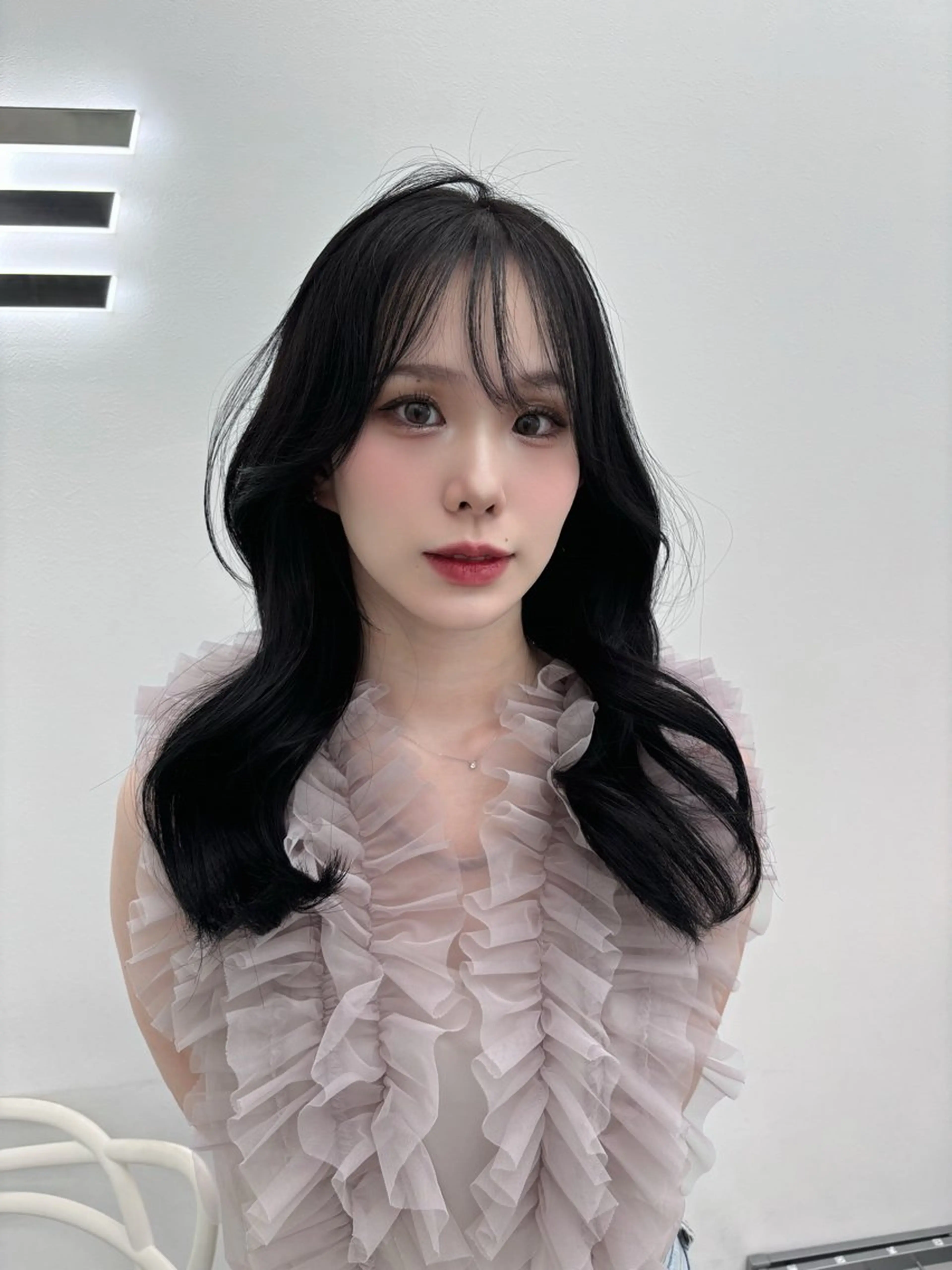 ロング カラー ヘアカラー 韓国風暗髪ヘア🤍 🫧MIREIのヘアスタイル