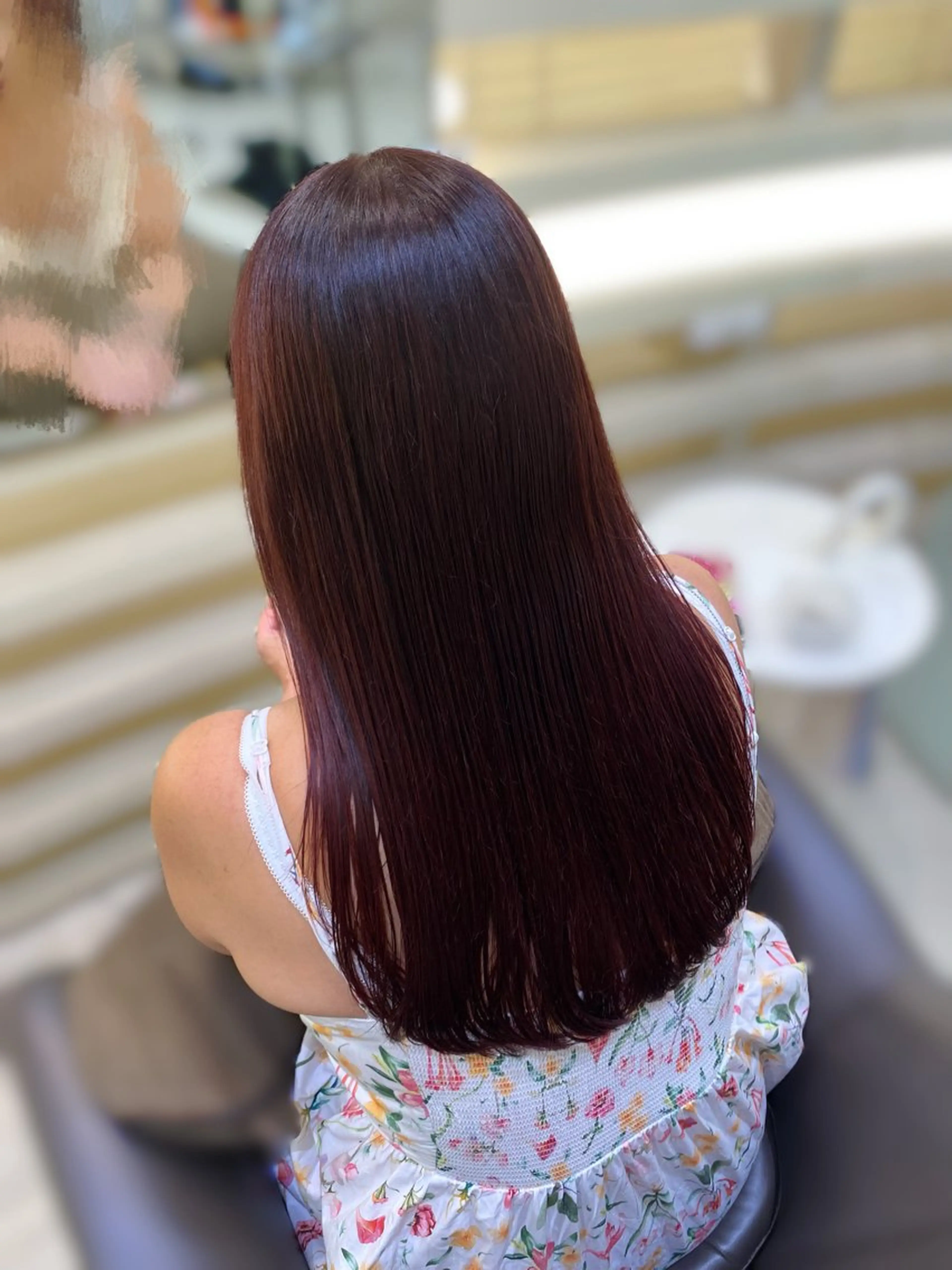 【⛄️冬カラー❄️】暖色カラー🍒＋オージュアトリートメントの写真