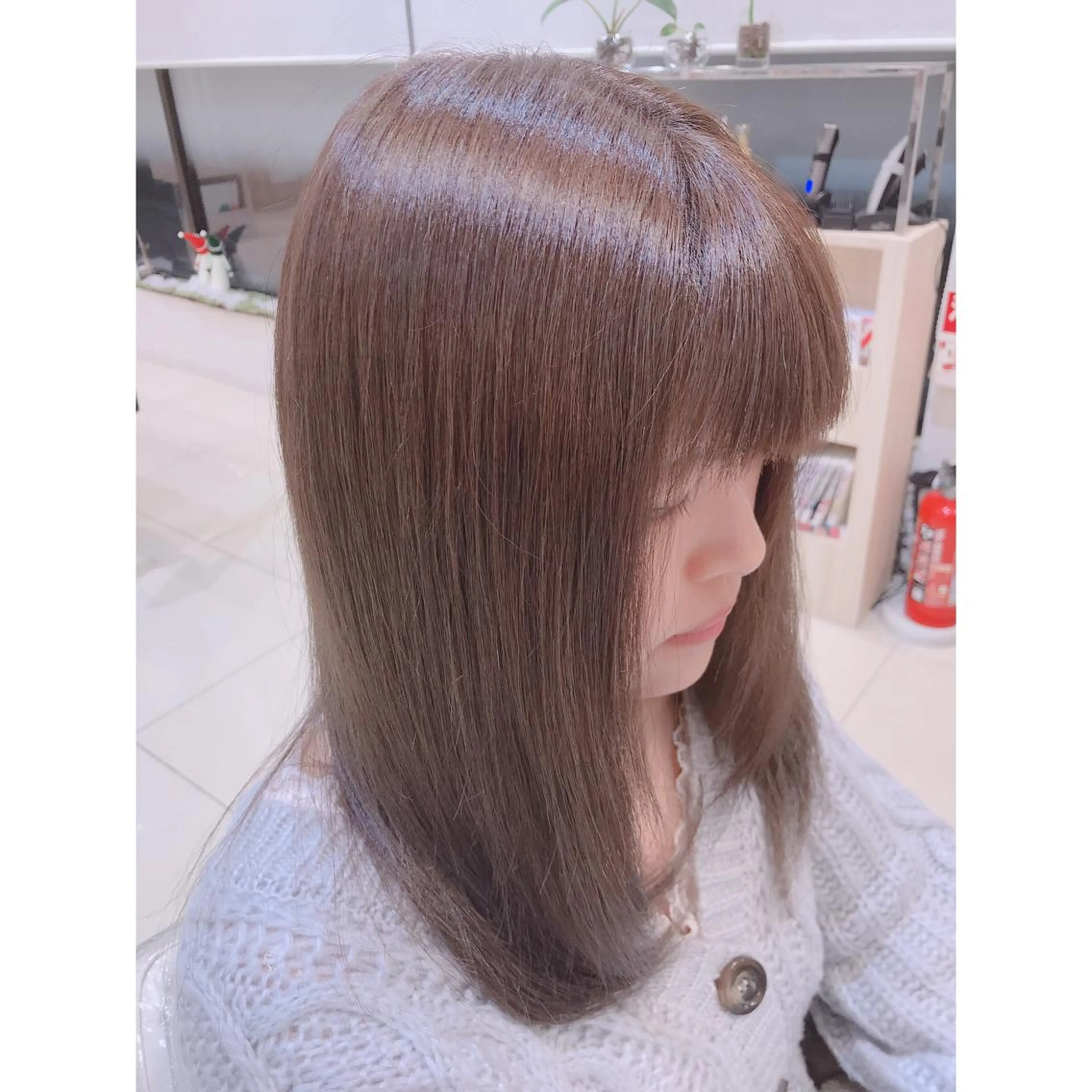 セミロング カラー 髪質改善/茅ヶ崎 マツモト リョウのヘアスタイル