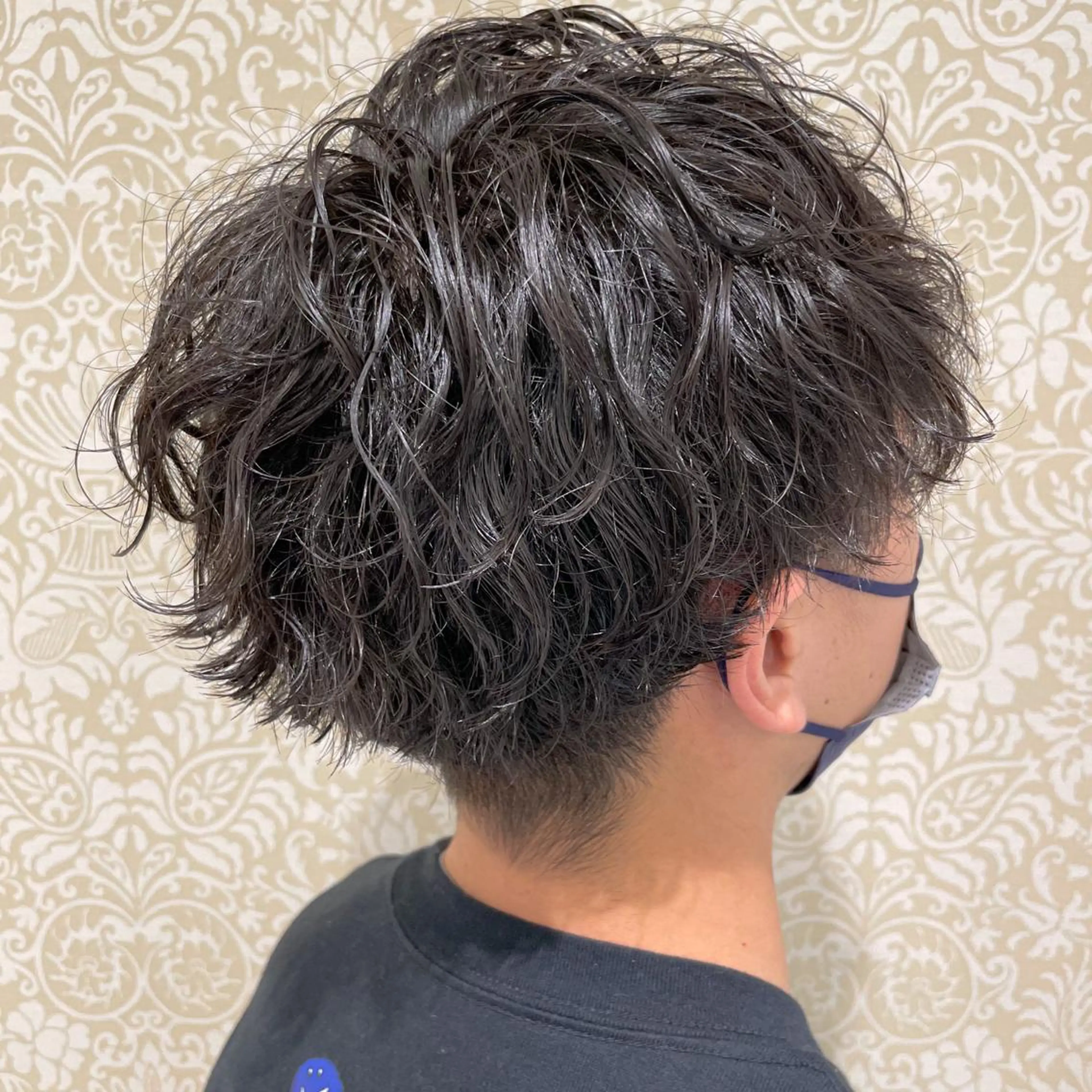 ショート パーマ カット パーマ トリートメント 髪質改善カラー💎 オオネヨシナリのヘアスタイル