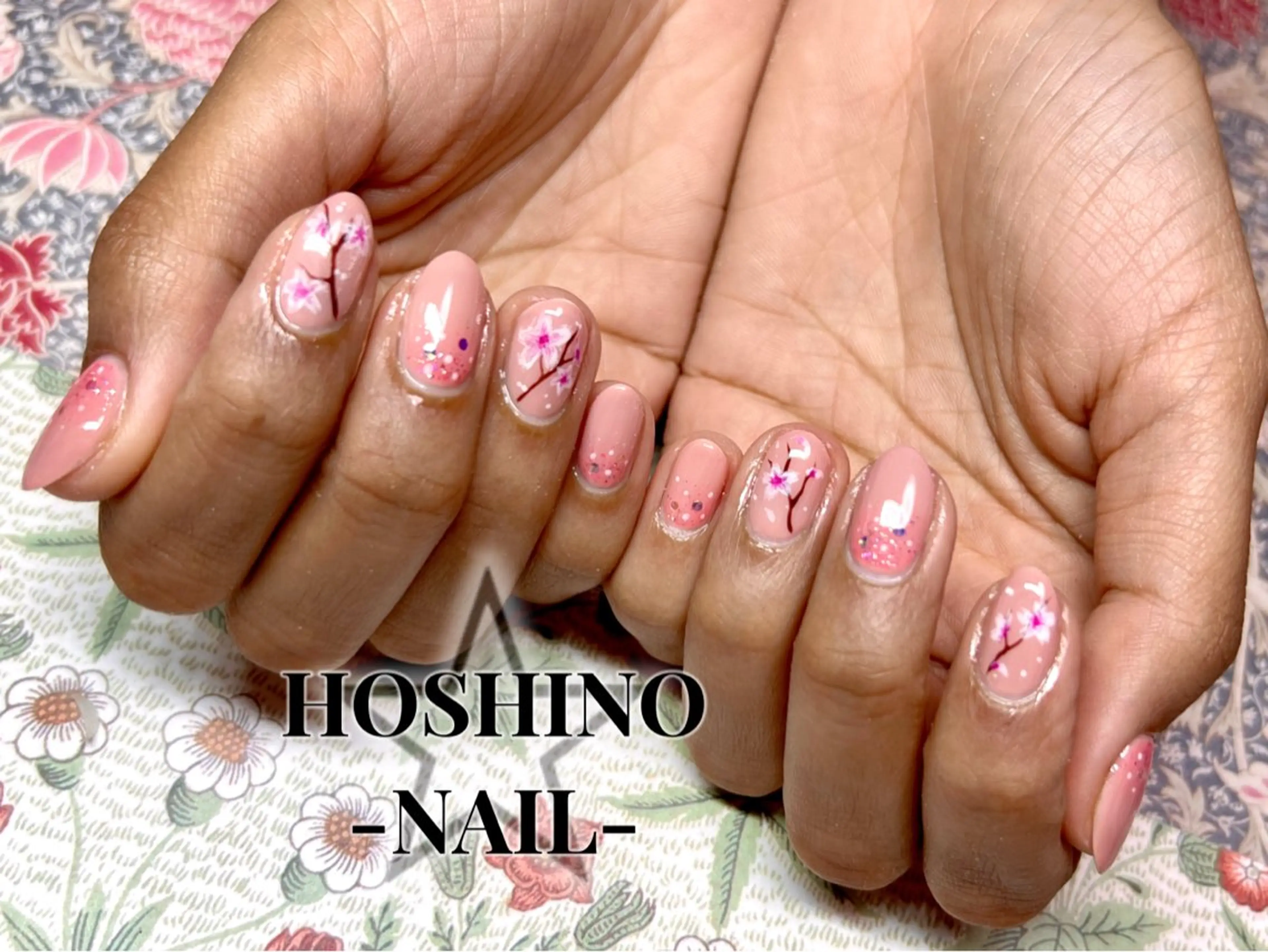 ネイル ピンク ハンドネイル ★HOSHINO NAIL★新宿店のネイルデザイン
