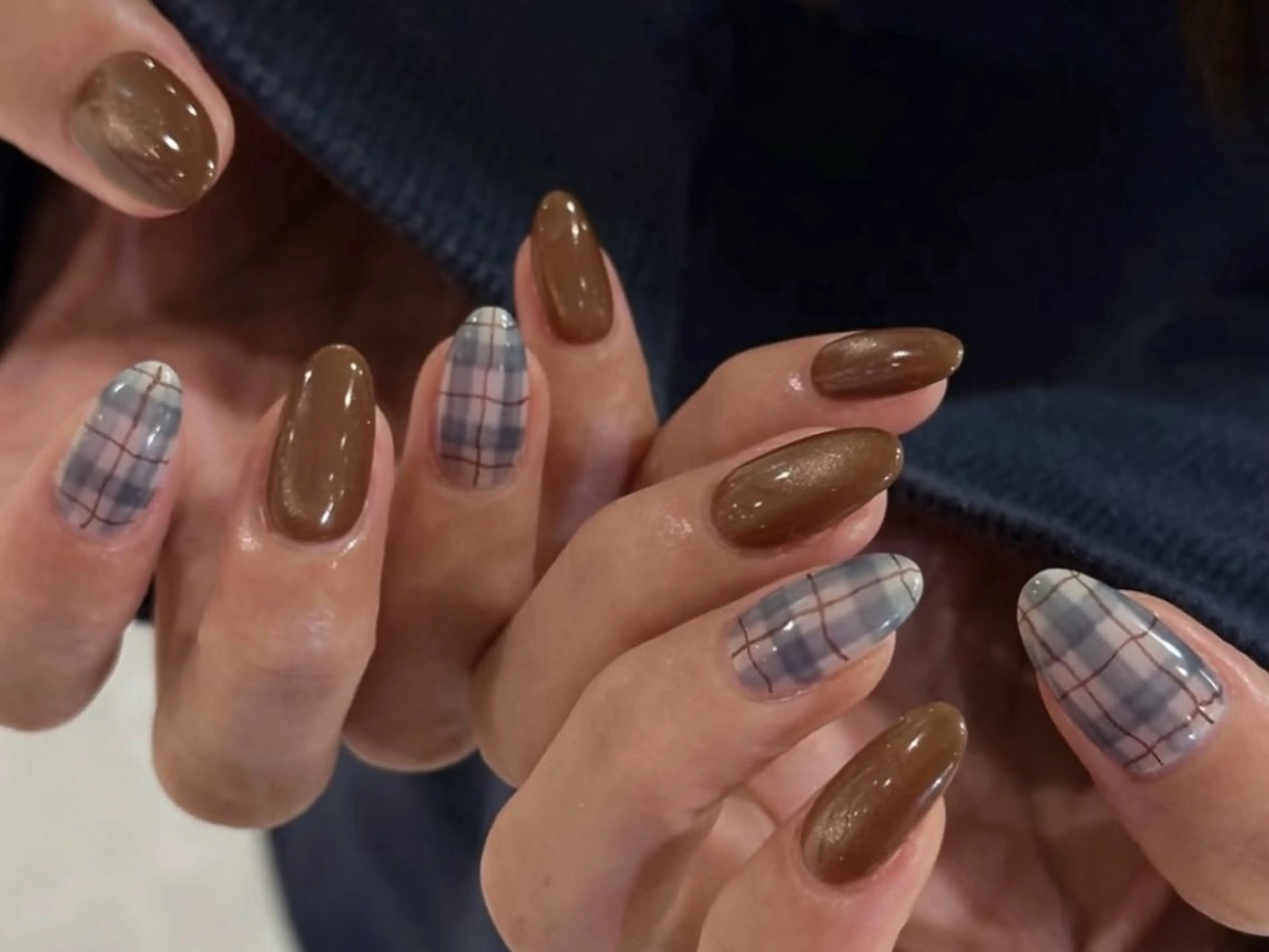 ネイル オーロラネイル チークネイル 長さ出し フットネイル フレンチネイル J&C Nail Salon吉祥寺所属・YU KIのネイルデザイン