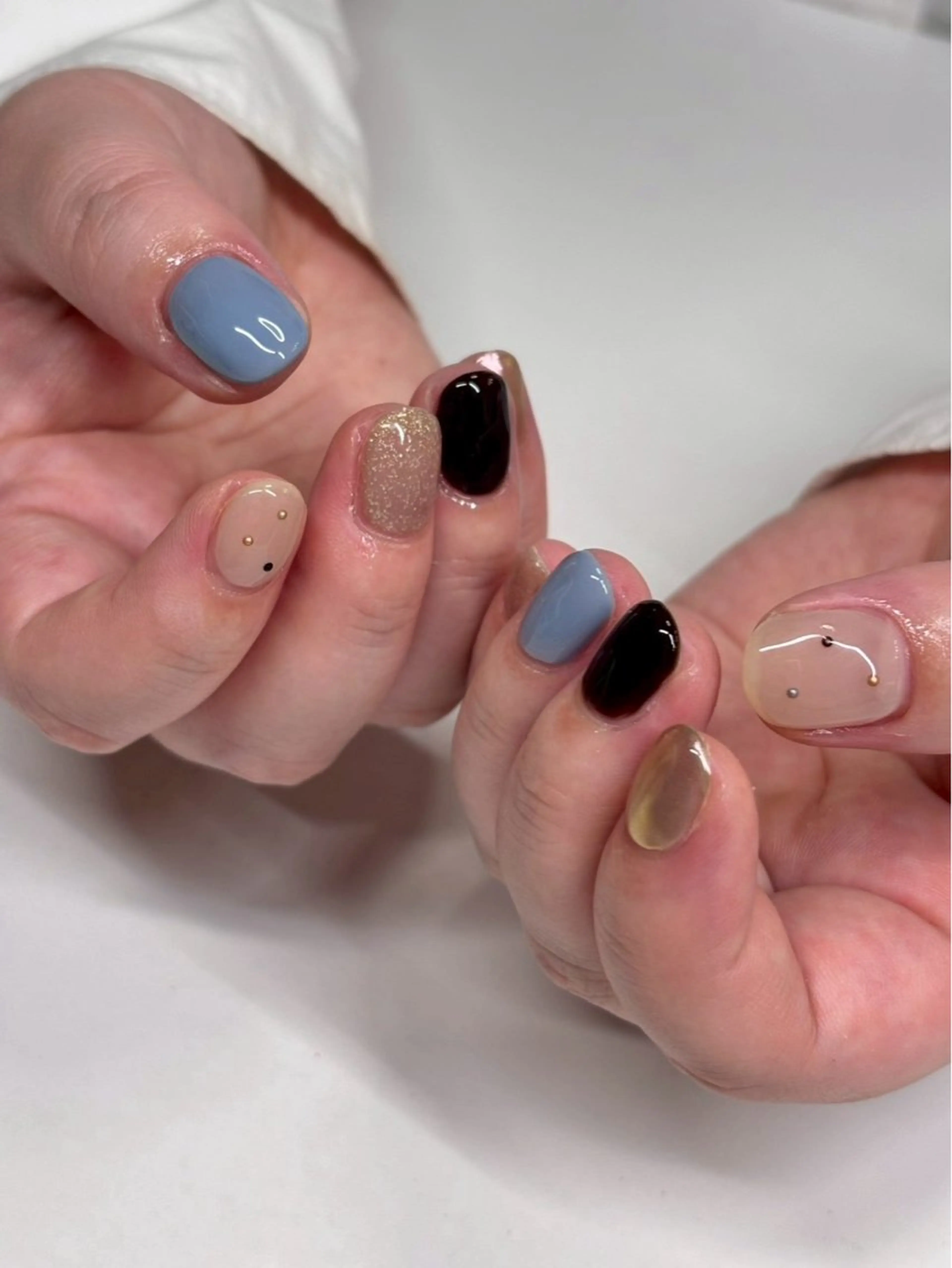 ネイル シンプルネイル ハンドネイル iconail 下北沢 NONのネイルデザイン