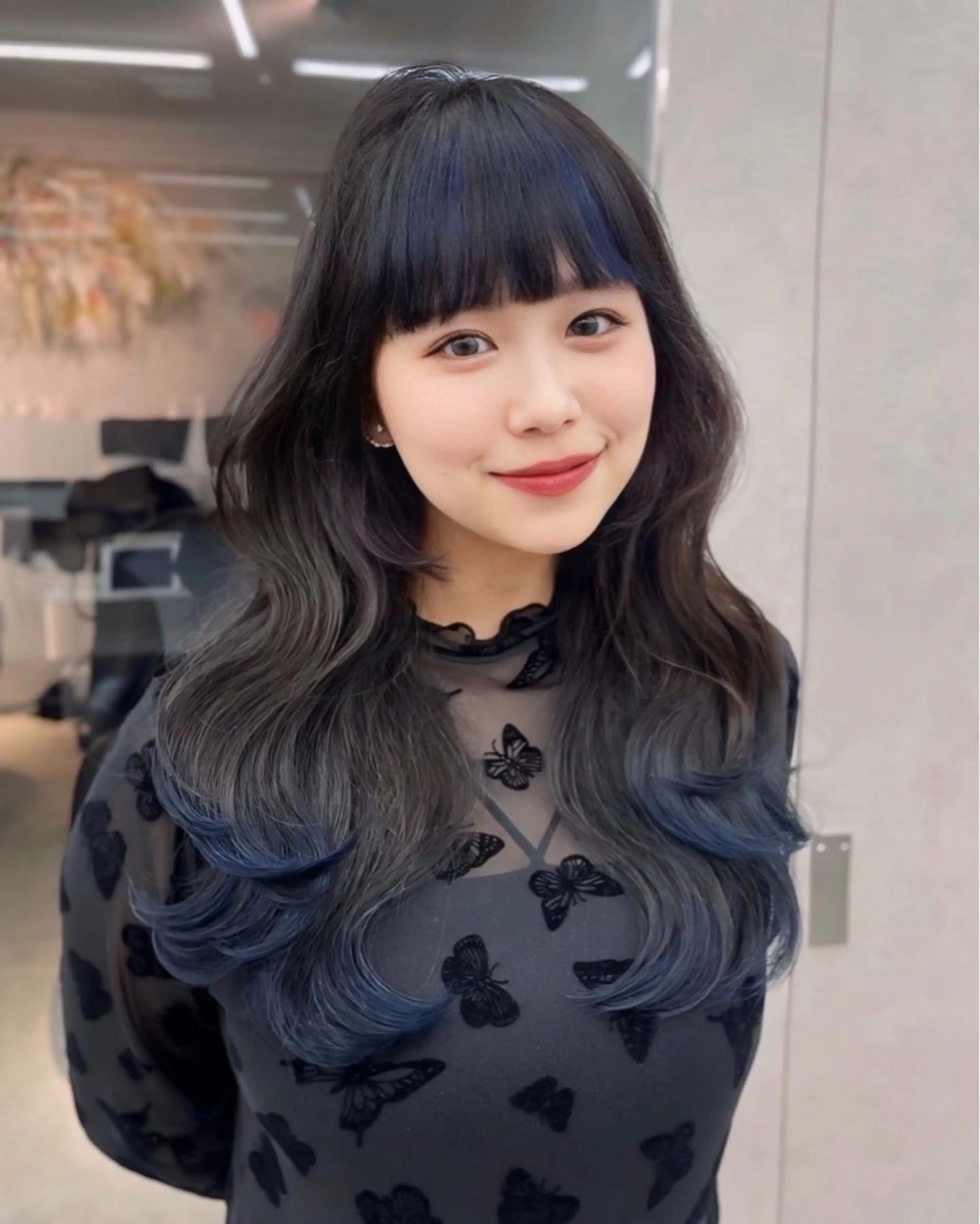 セミロング カラー 韓国ヘア/レイヤー Londエレンのヘアスタイル