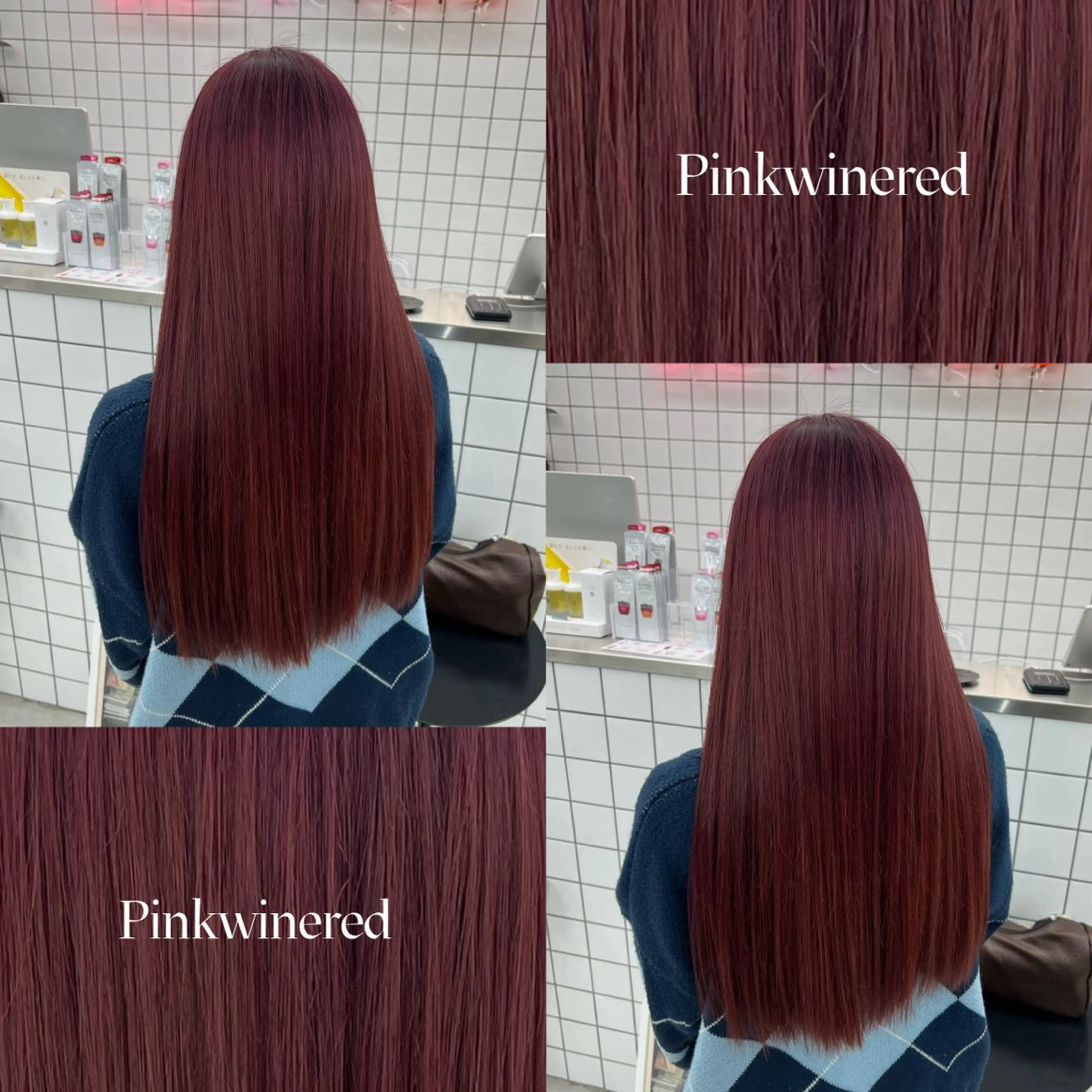 ロング カラー ブリーチ カシス ダブルカラー ピンクカラー レッドカラー カット ヘアカラー 🌷︎あすか🌷 JILLSTUDIOのヘアスタイル