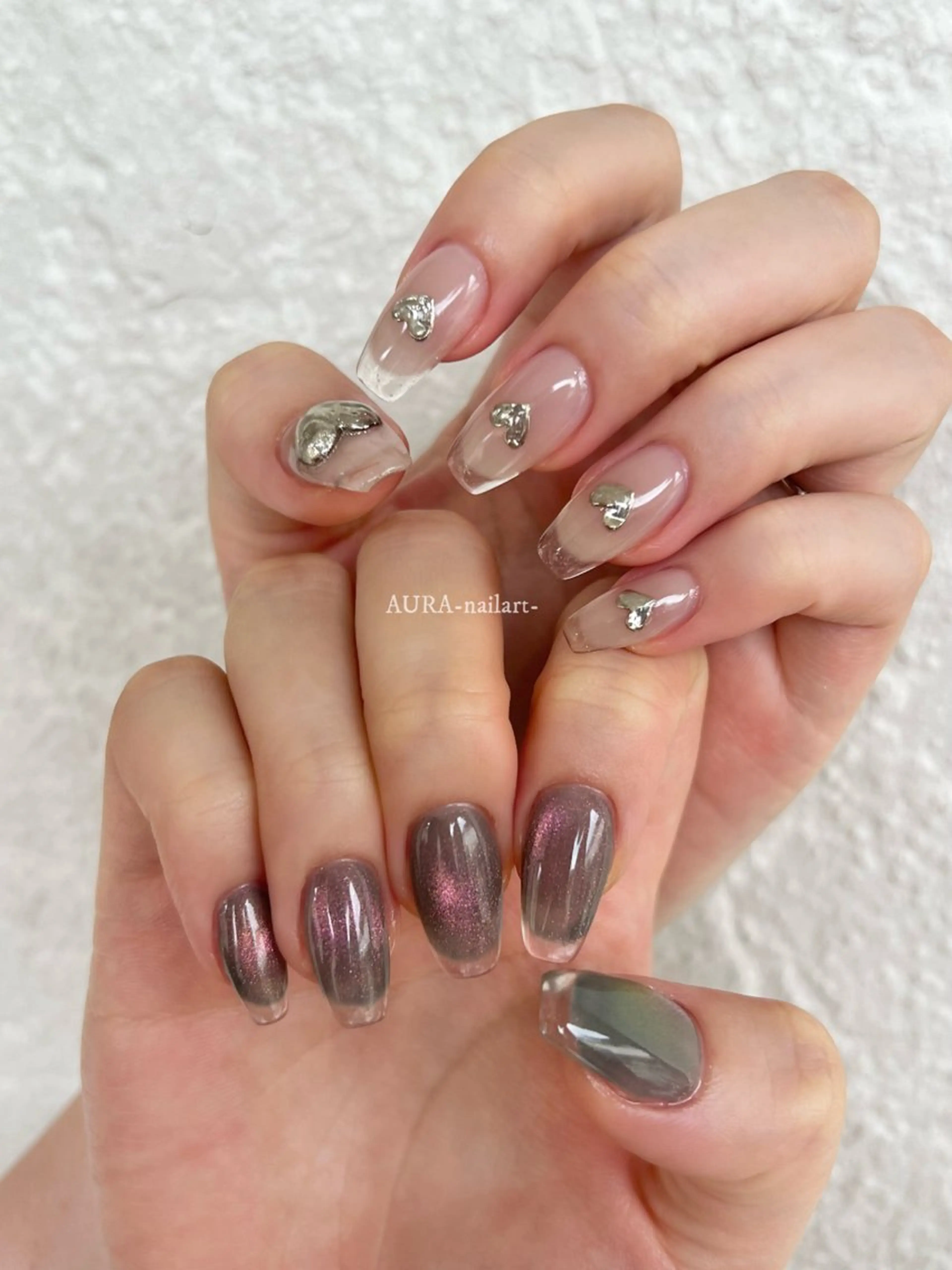 ネイル ハンドネイル AURA nailartのネイルデザイン