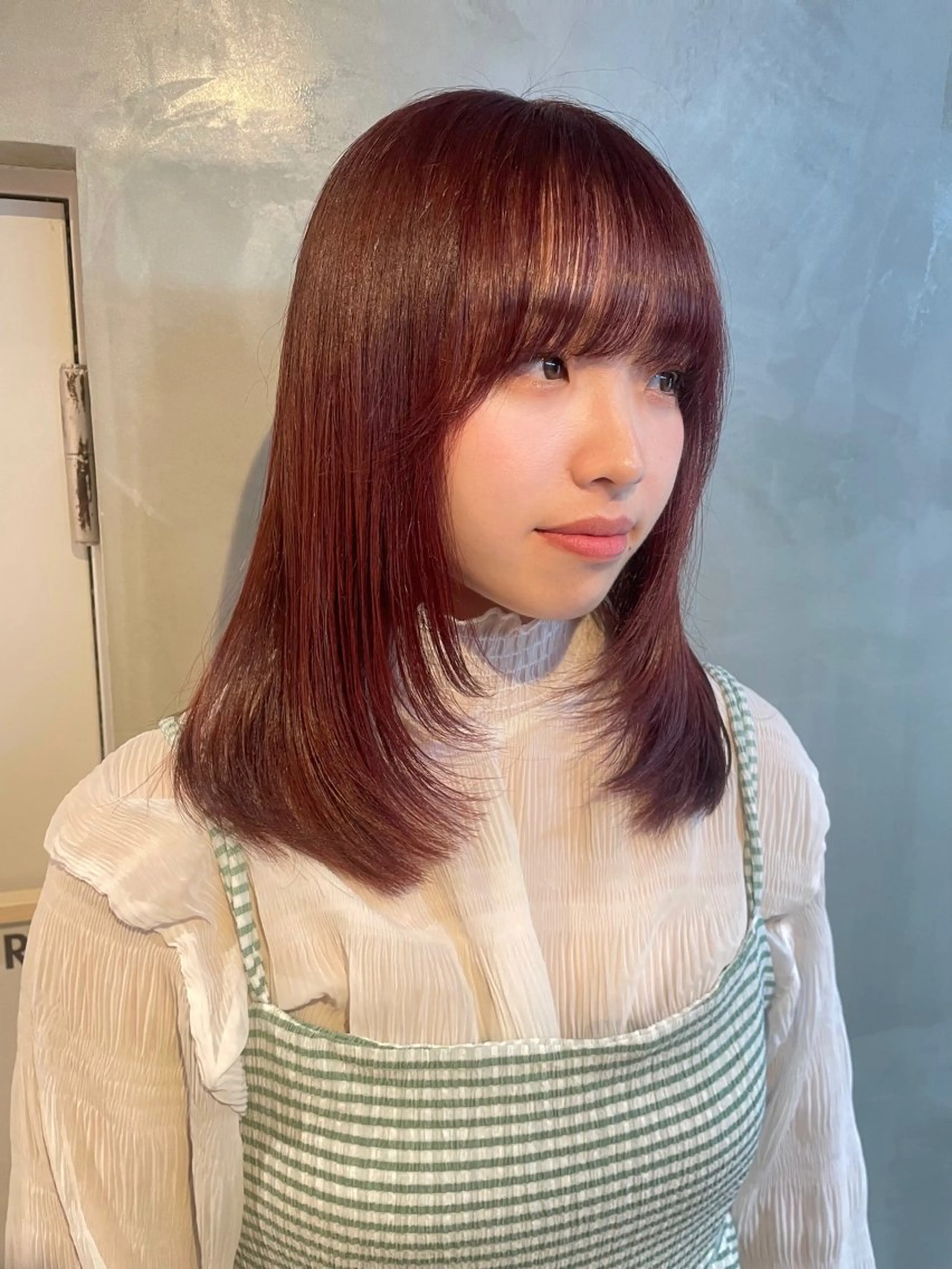 ミディアム カラー カノン/アニオタ🧡 暖色/酸性ストレートのヘアスタイル