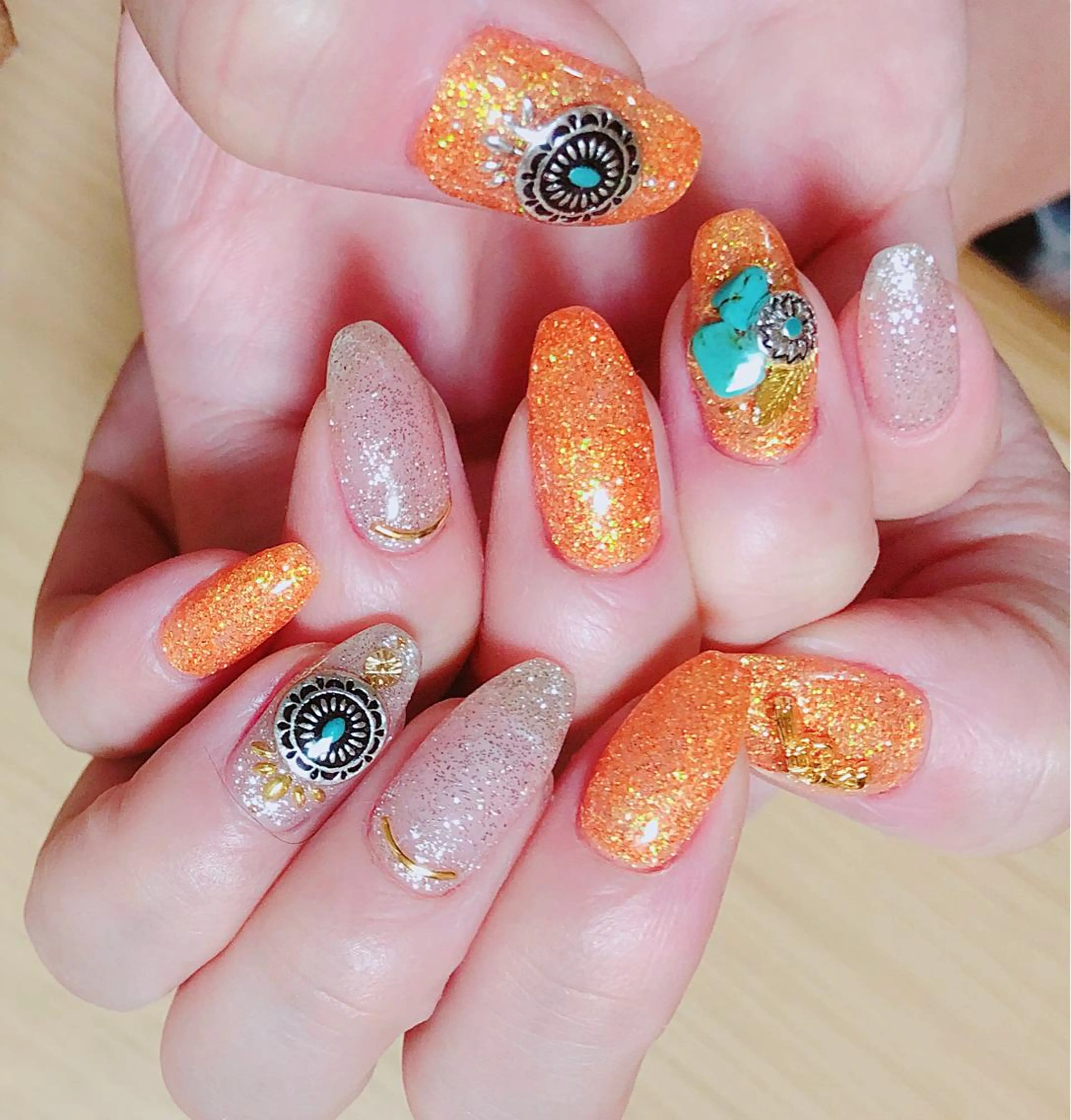 ネイル ラメ(グリッター) ハンドネイル Riz nailのネイルデザイン
