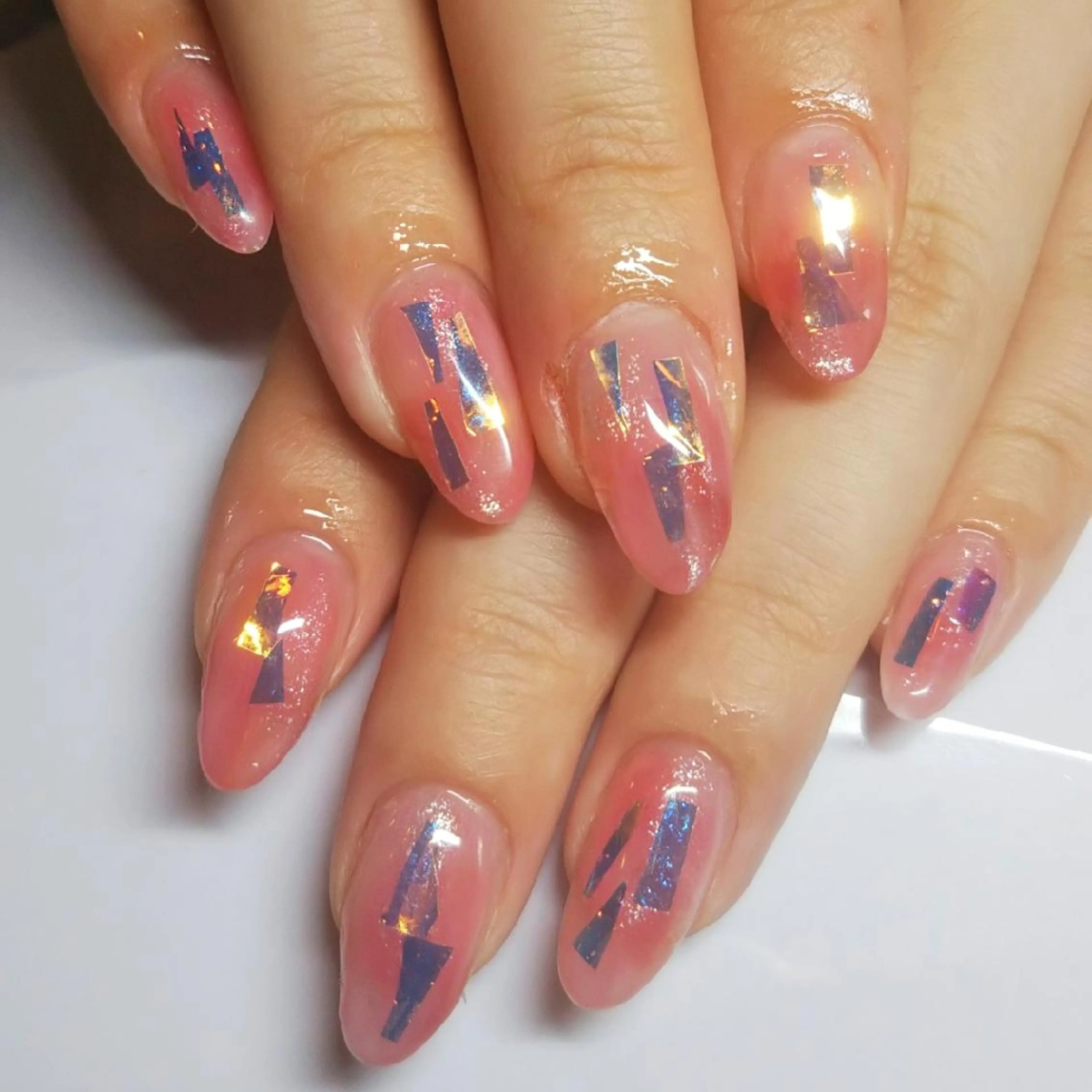 ネイル オーロラネイル ハンドネイル private salon mieのネイルデザイン