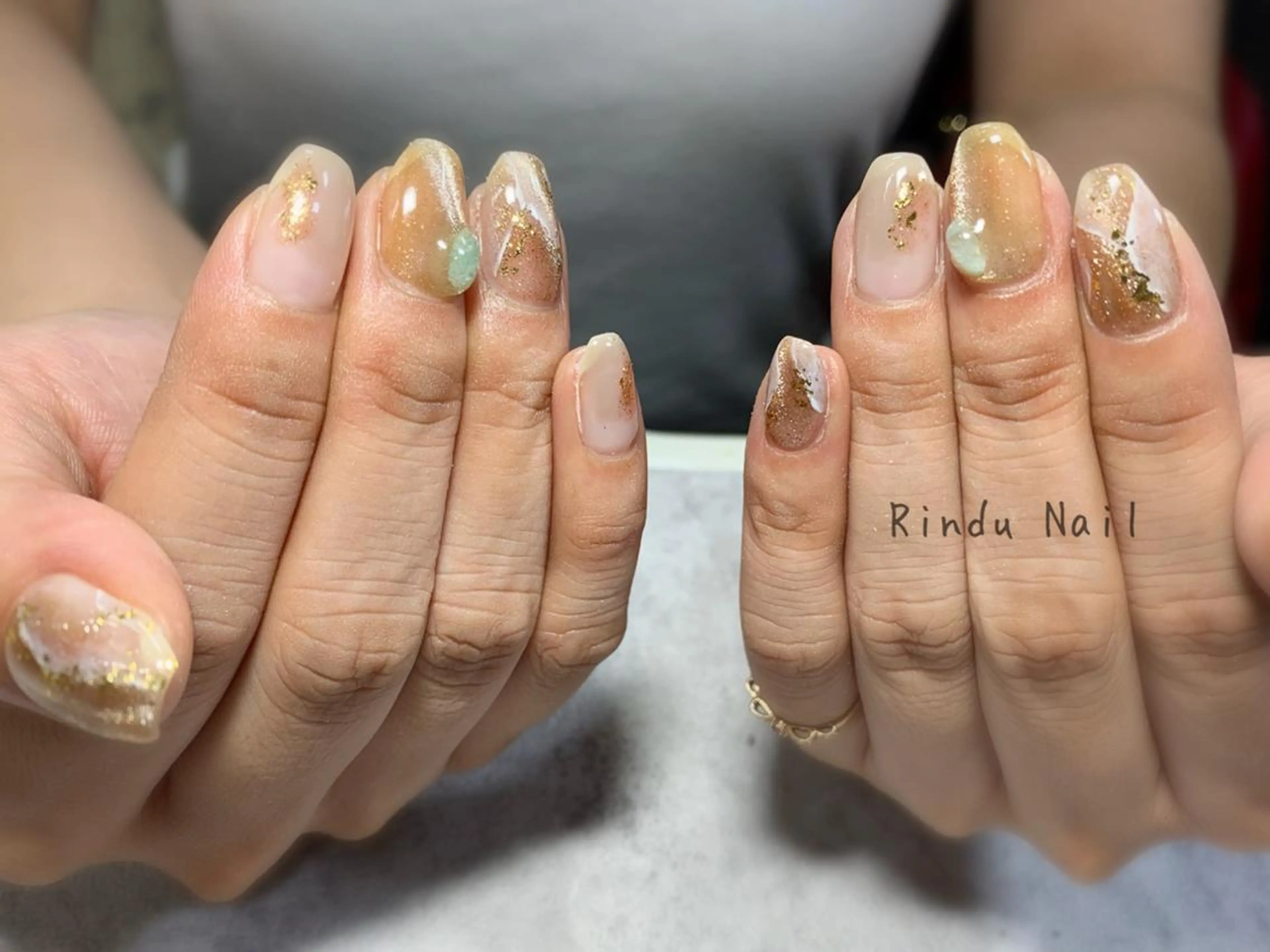 ネイル ニュアンスネイル Rindu Nail 名駅miniのネイルデザイン