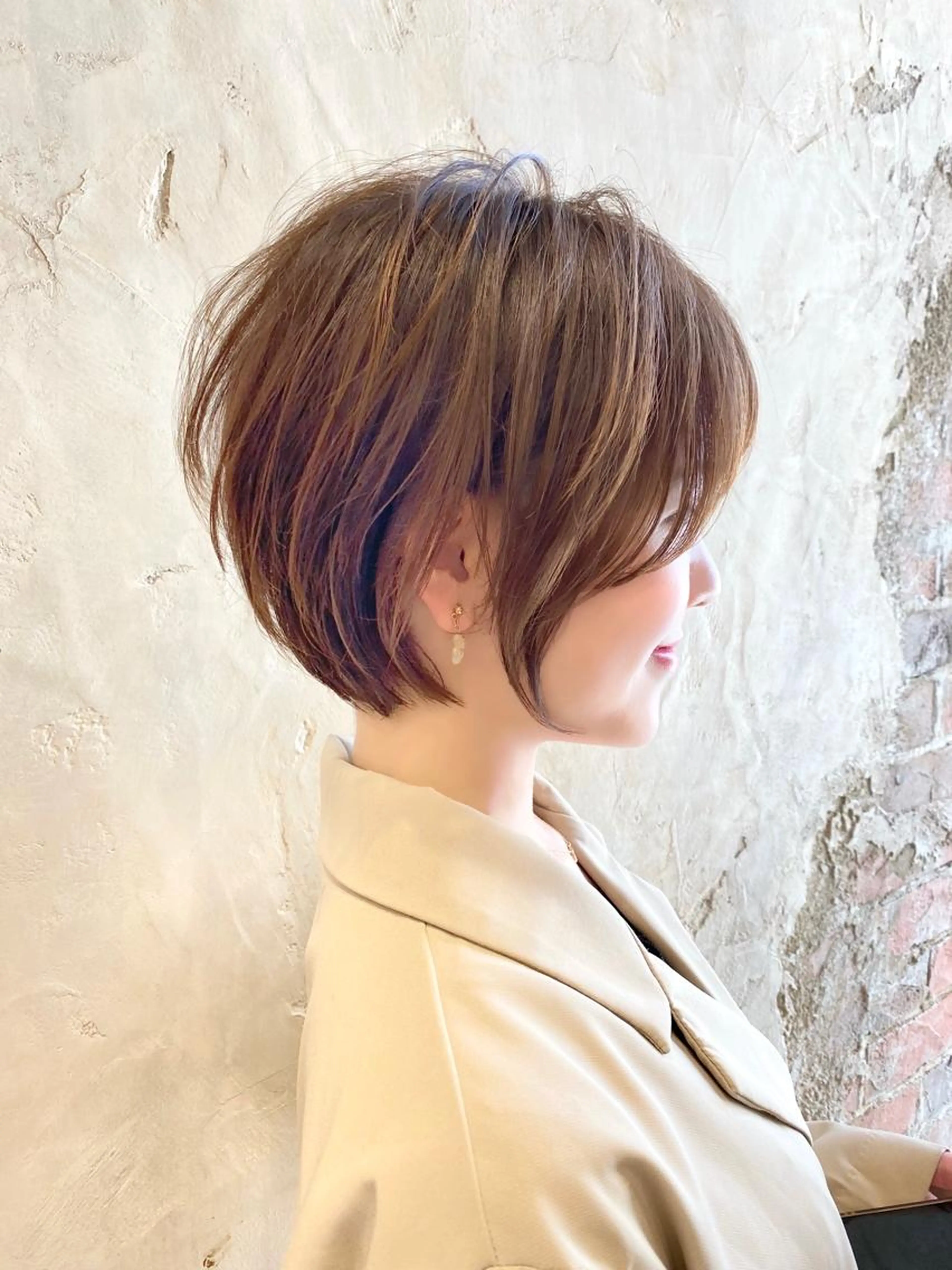 小顔になるカット✂️+デジタルパーマ✨+オリジナル開発トリートメント🌈の写真