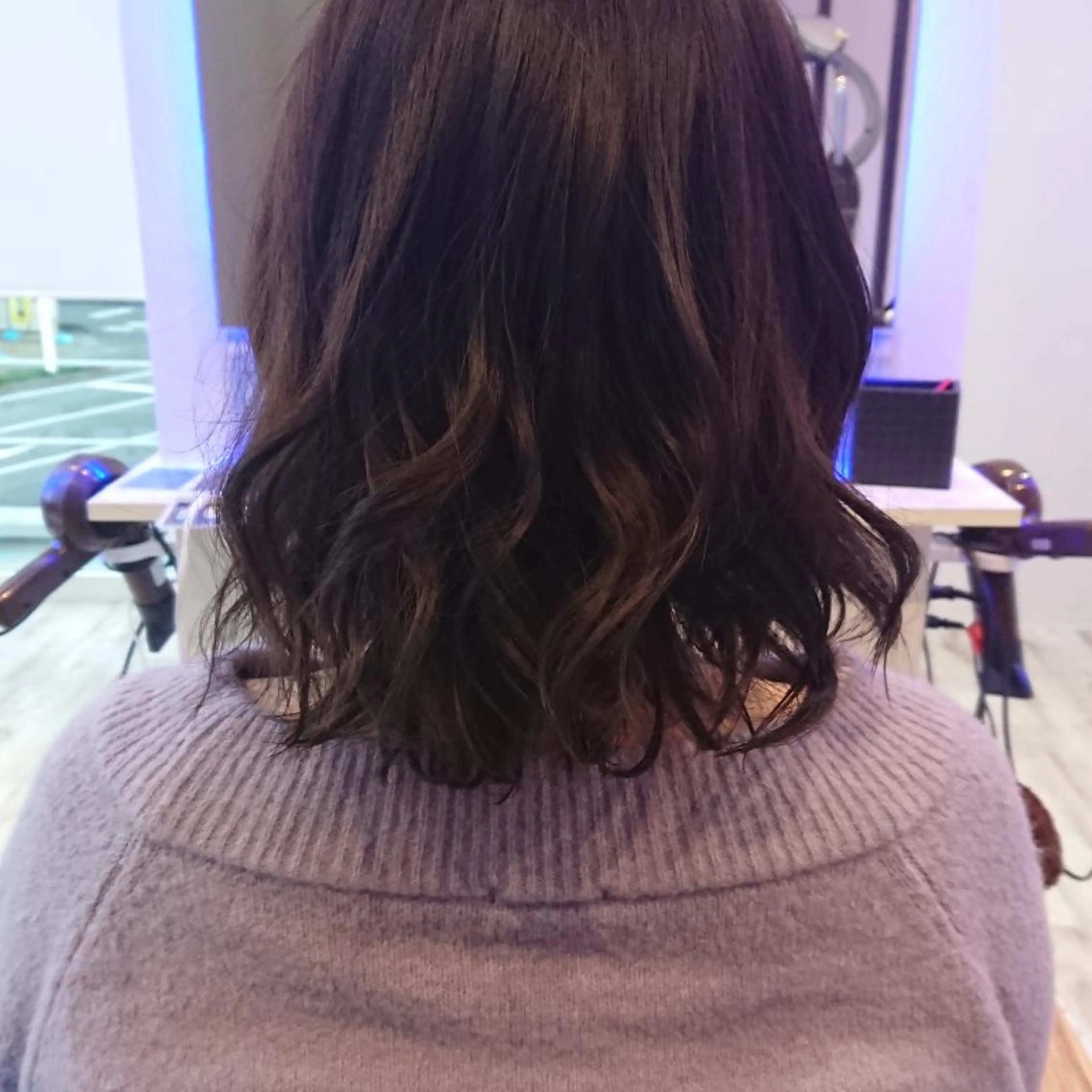 ミディアム カラー ヘアアレンジ 小林 伸行のヘアスタイル