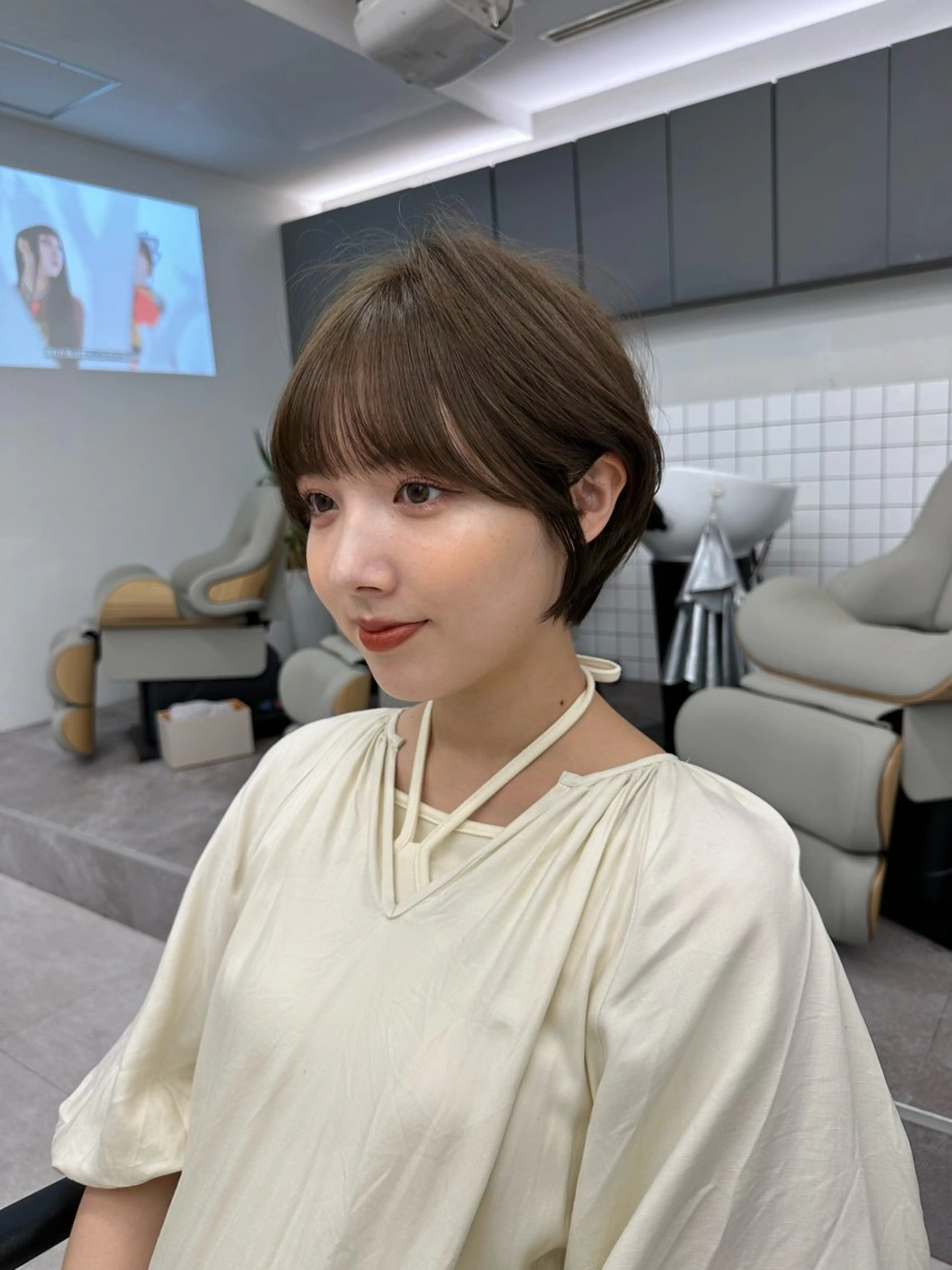 ショート 前髪顔まわりカット 🌈中村海聖のヘアスタイル