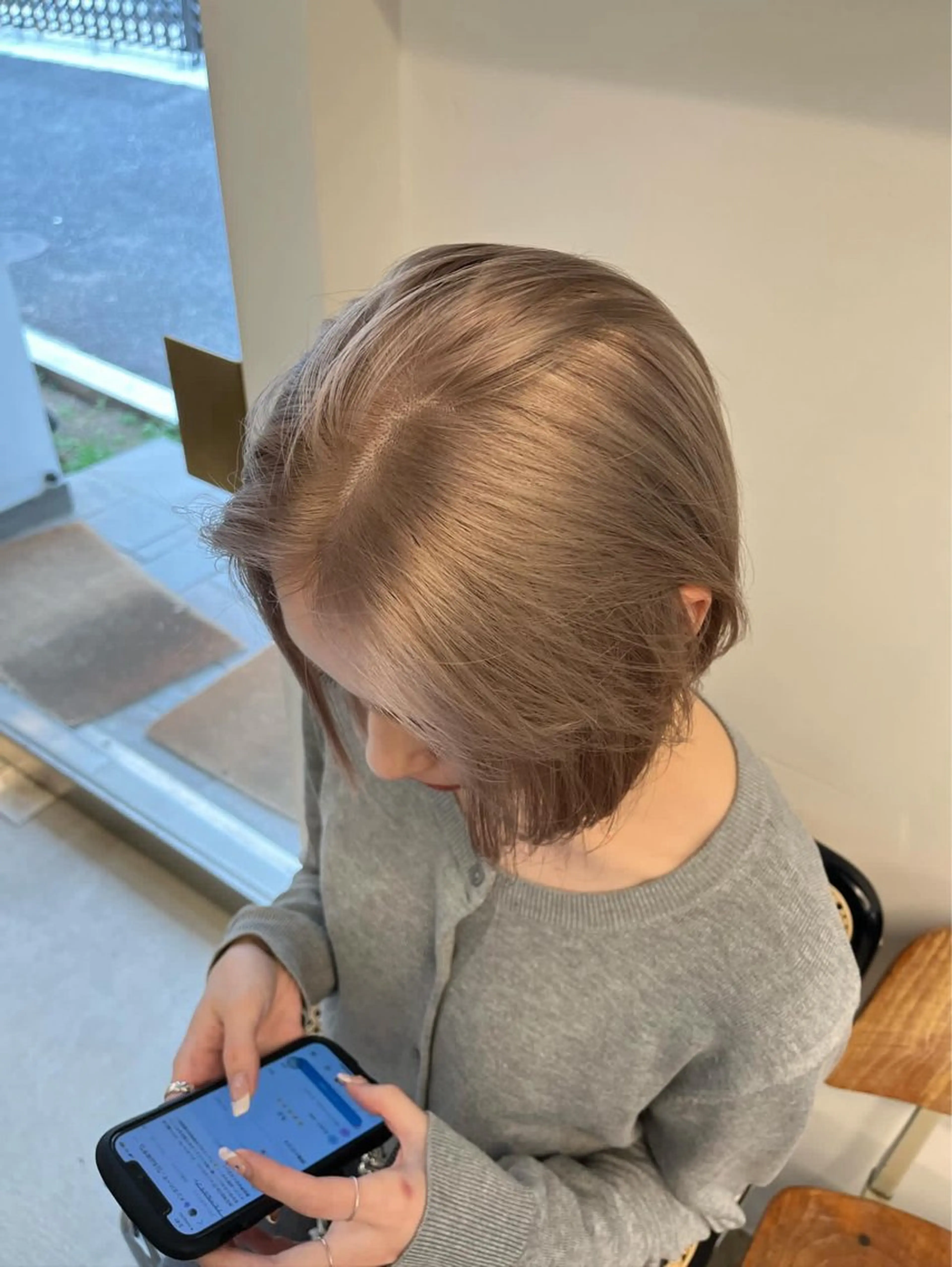 ミニモ限定価格❗️〈🧤ハイトーン特化🧤〉ケアブリーチ+ケアカラー🥣の写真