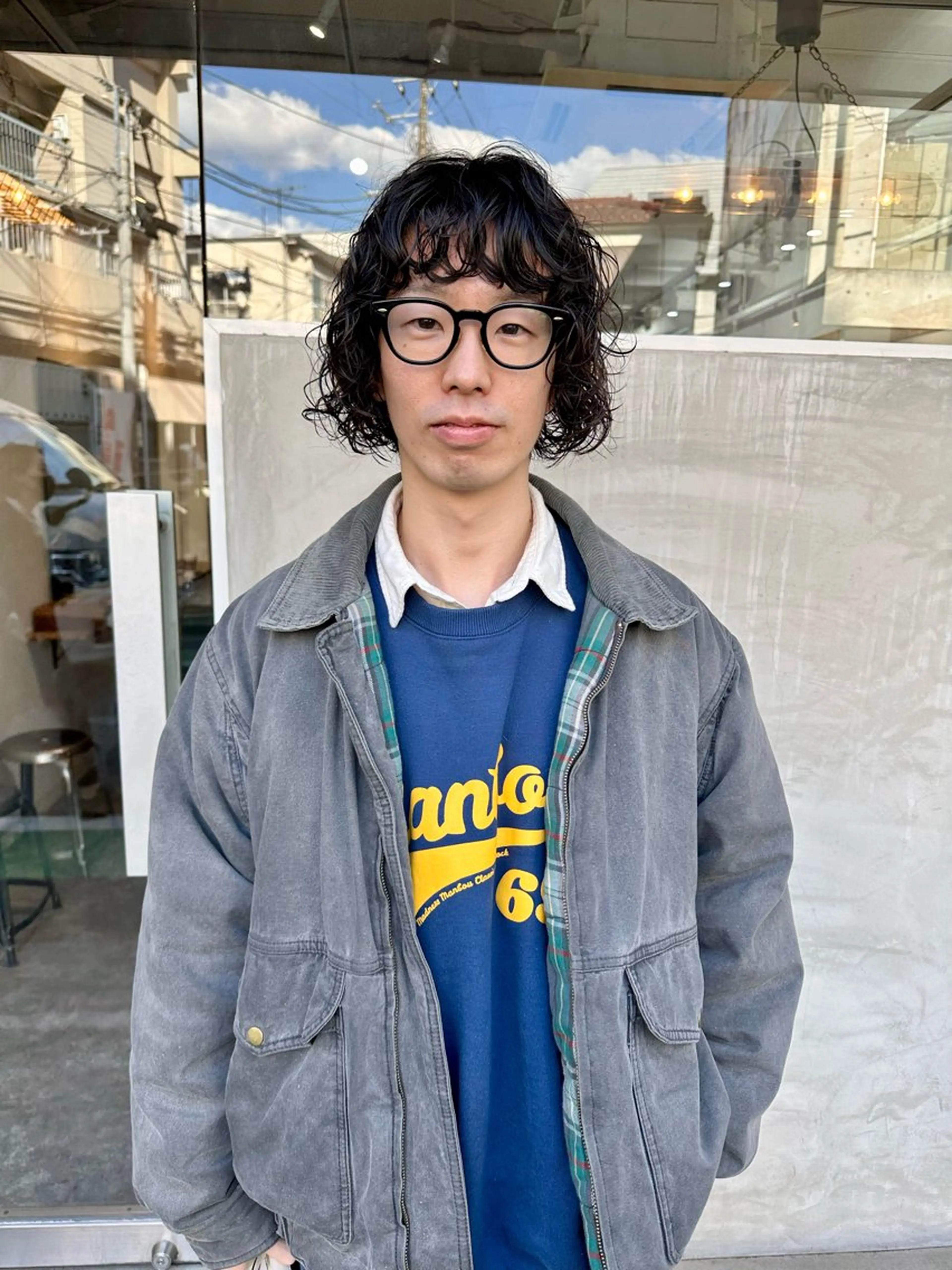 パーマ メンズ メンズパーマ カット パーマ トリートメント パーマ/透明感カラー /ボブ/吉田一生のヘアスタイル