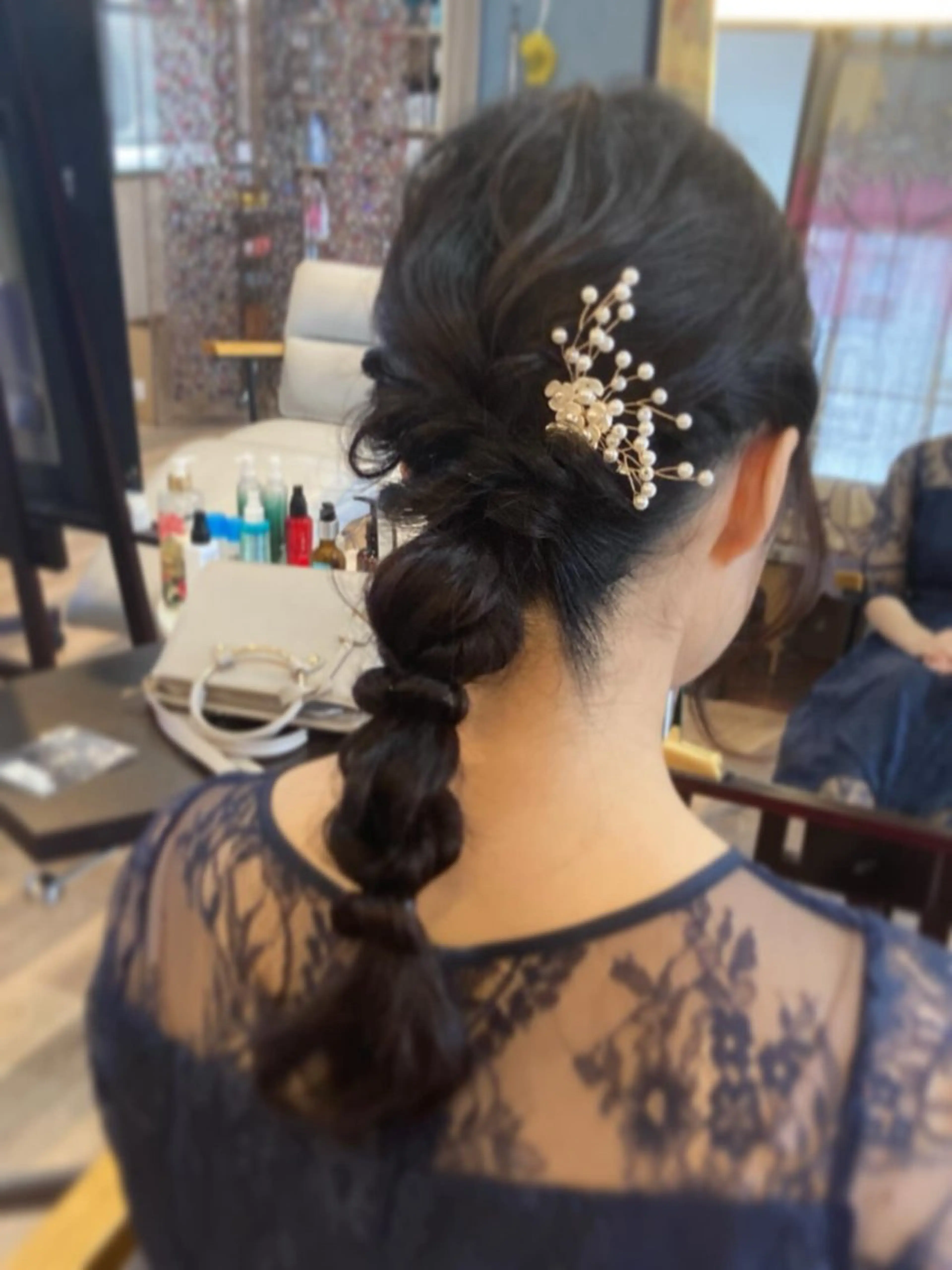 セミロング ヘアセット 中野 紹江のヘアスタイル