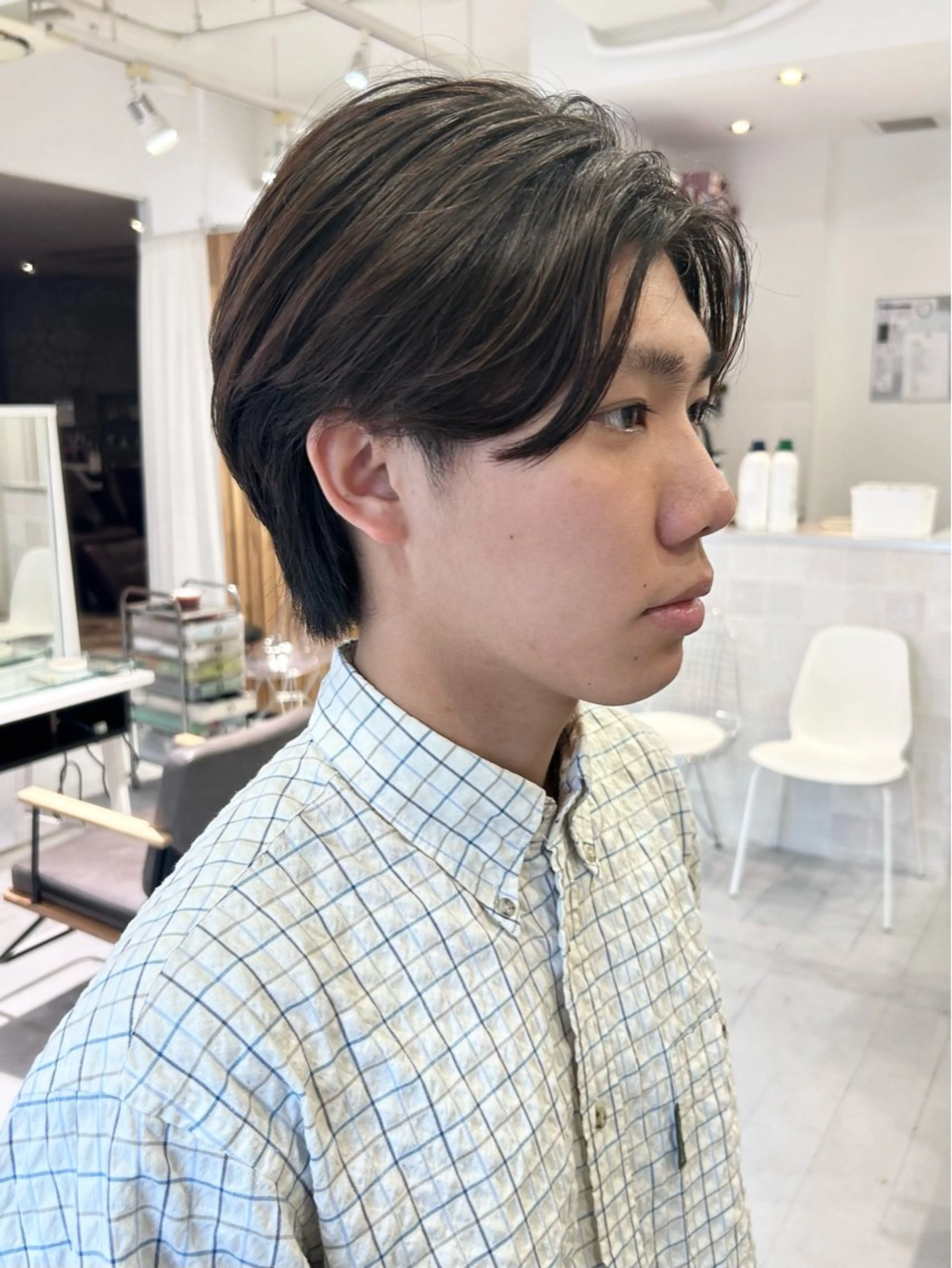 メンズ センターパート カット レイヤーカット⛓ hina🩶のヘアスタイル