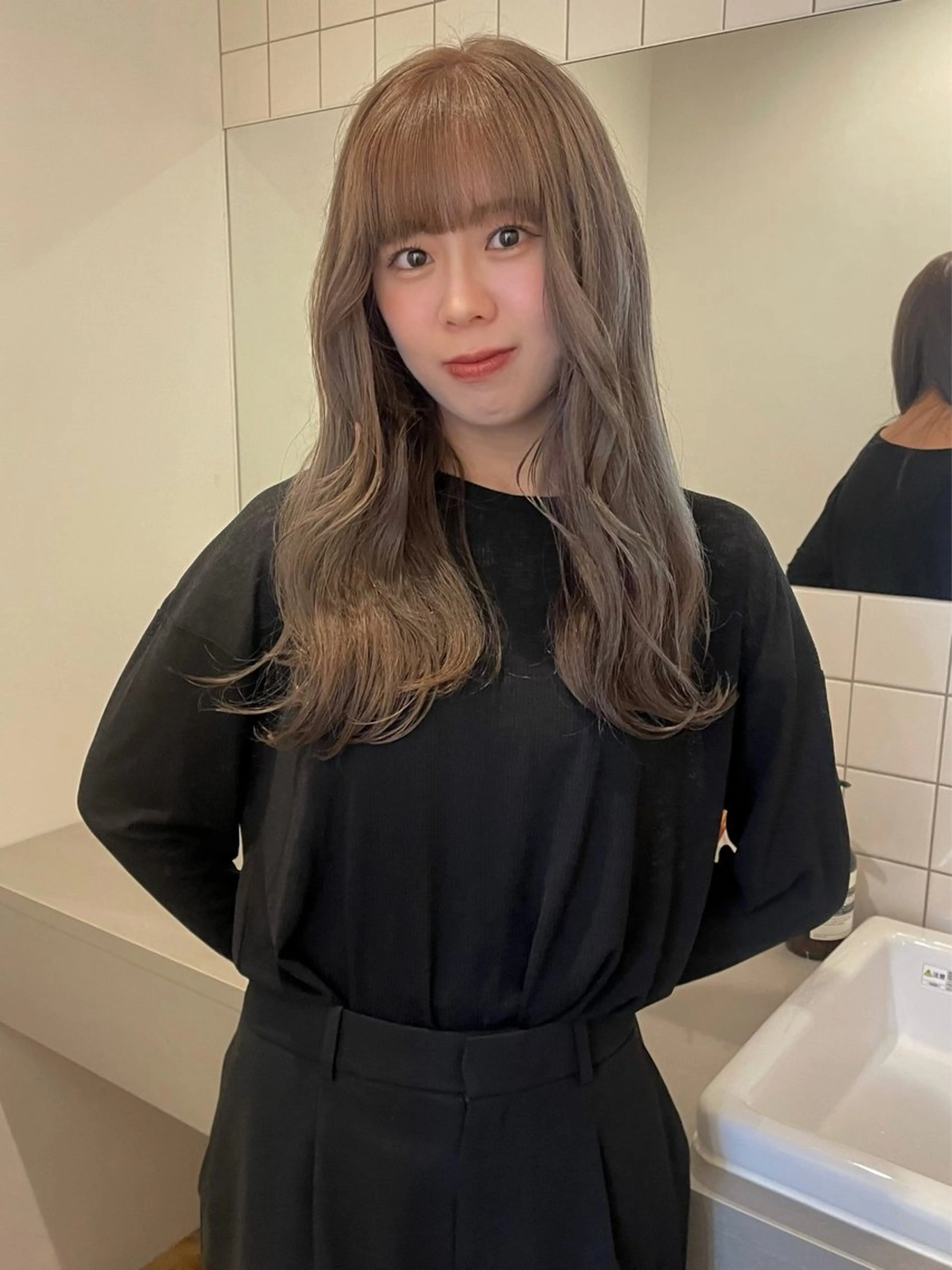 ロング ボブカットモデル/パ ーマ/harunaのヘアスタイル