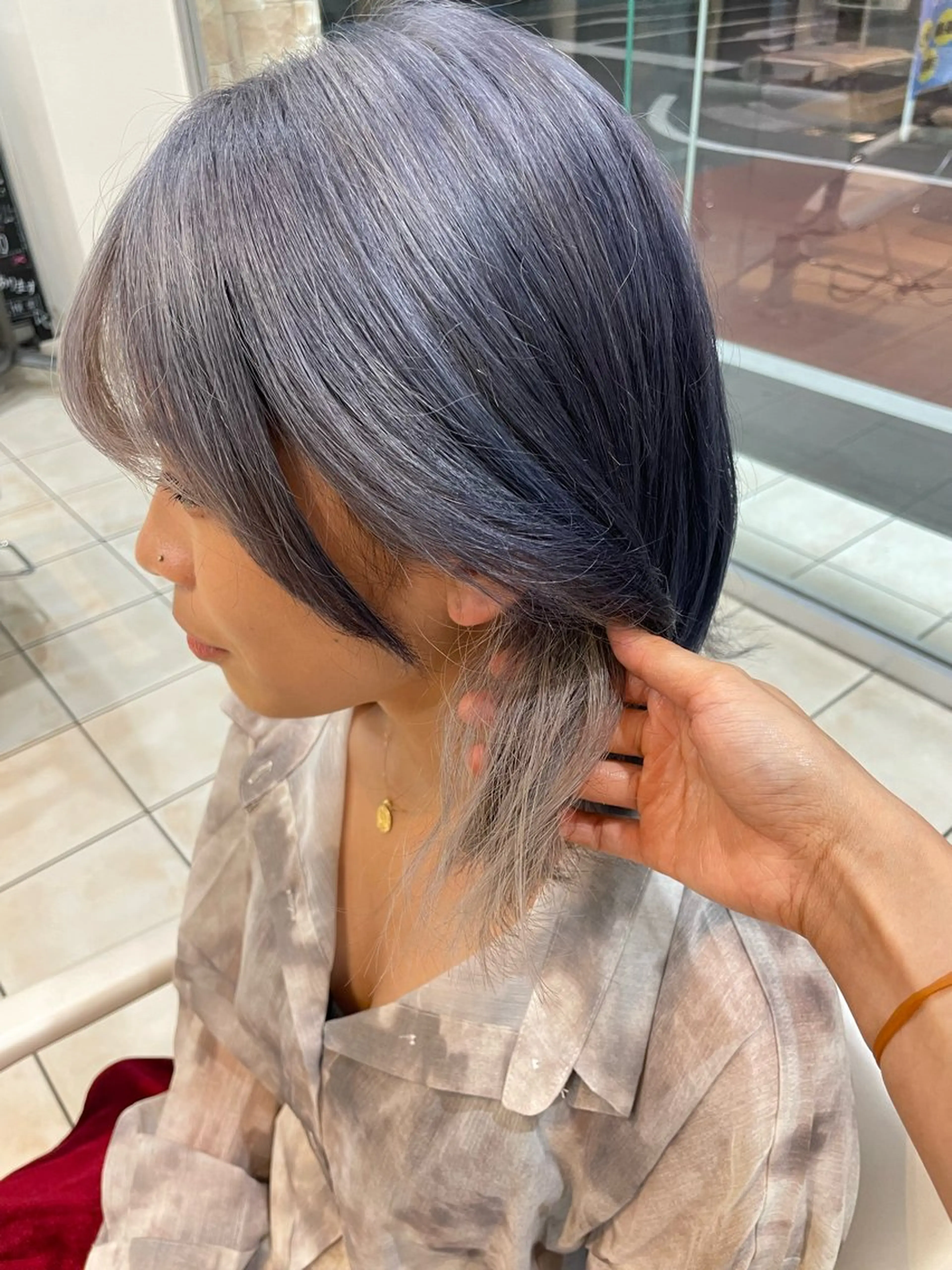 ミディアム カラー ヘアカラー 🏰縮毛矯正 🏰NOAのヘアスタイル