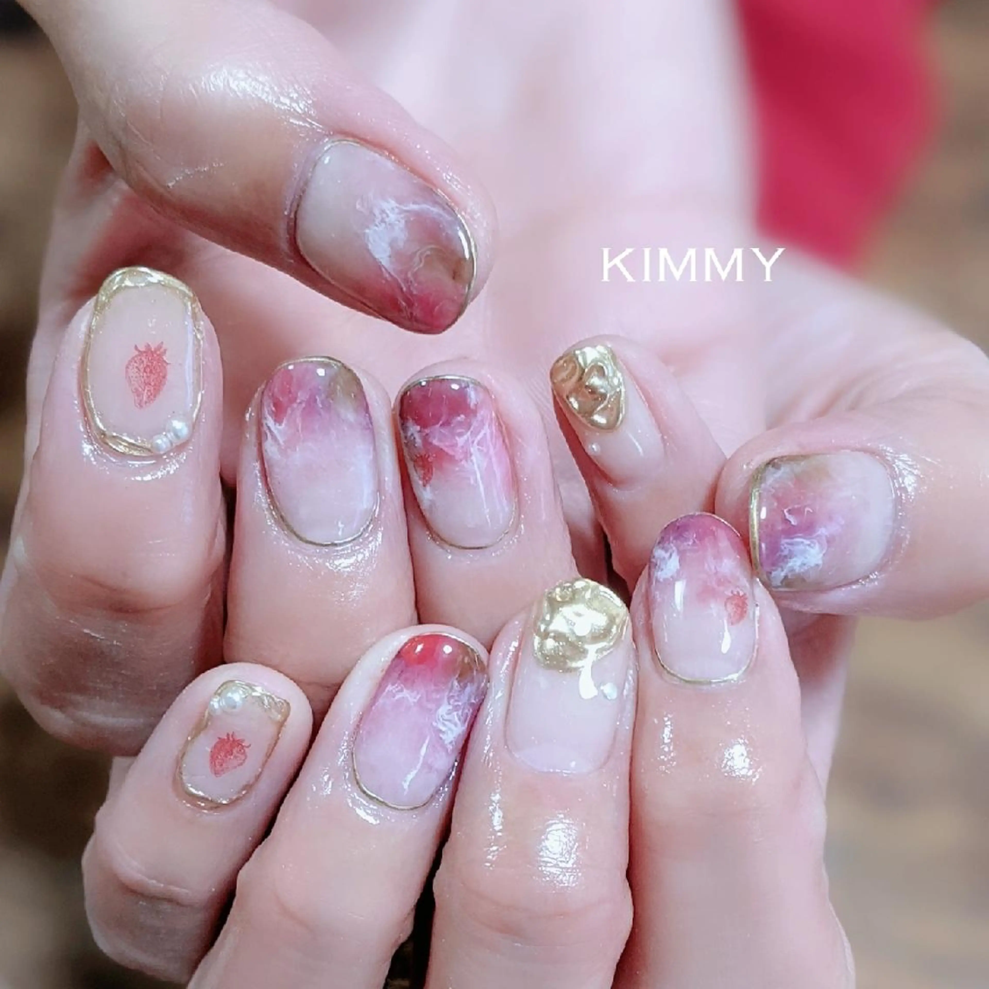 ネイル 持ち込み ハンドネイル kimmy nailsのネイルデザイン