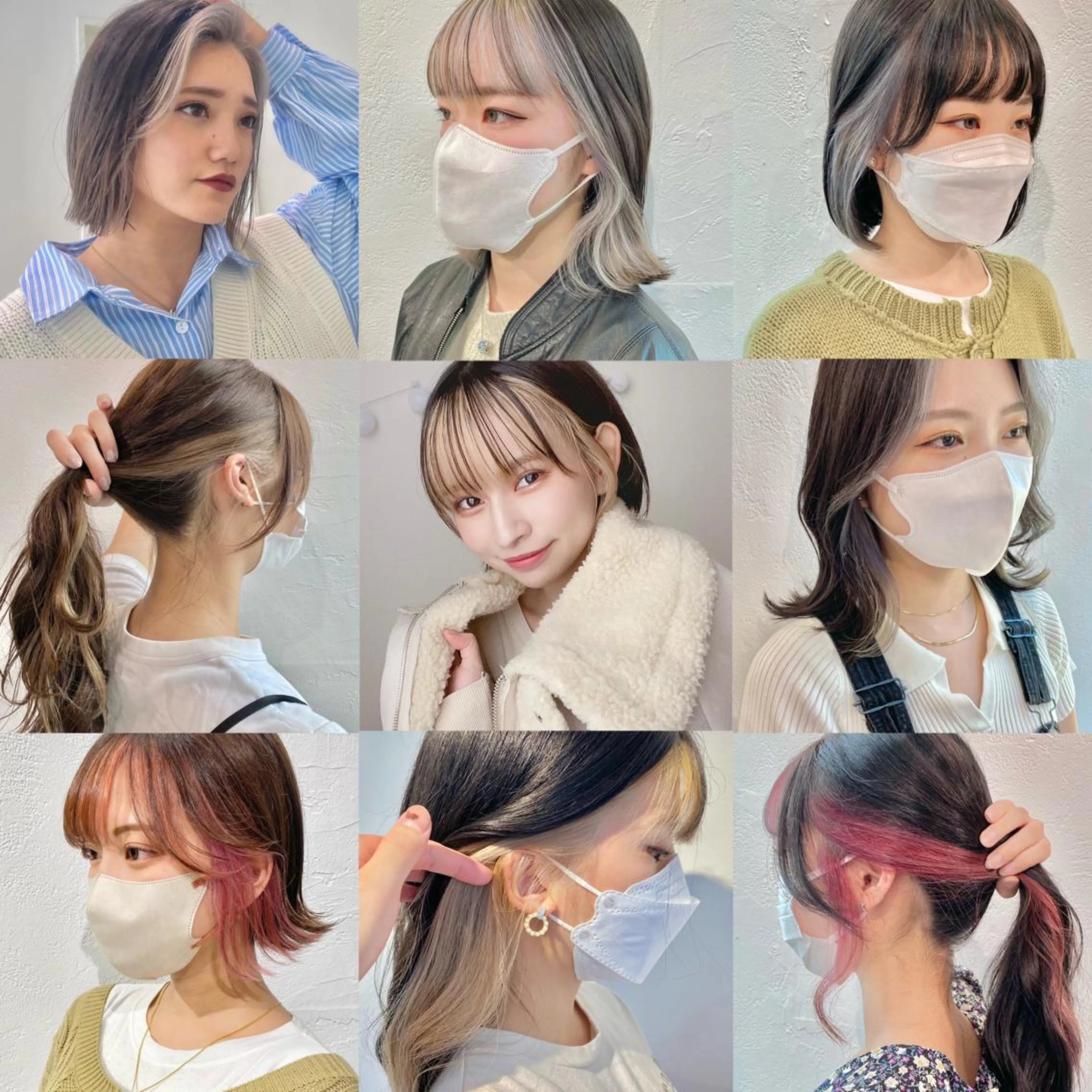 ミディアム カラー インナーカラー カット ヘアカラー トリートメント インナーカラー/レイ ヤーカット♡/マキシのヘアスタイル