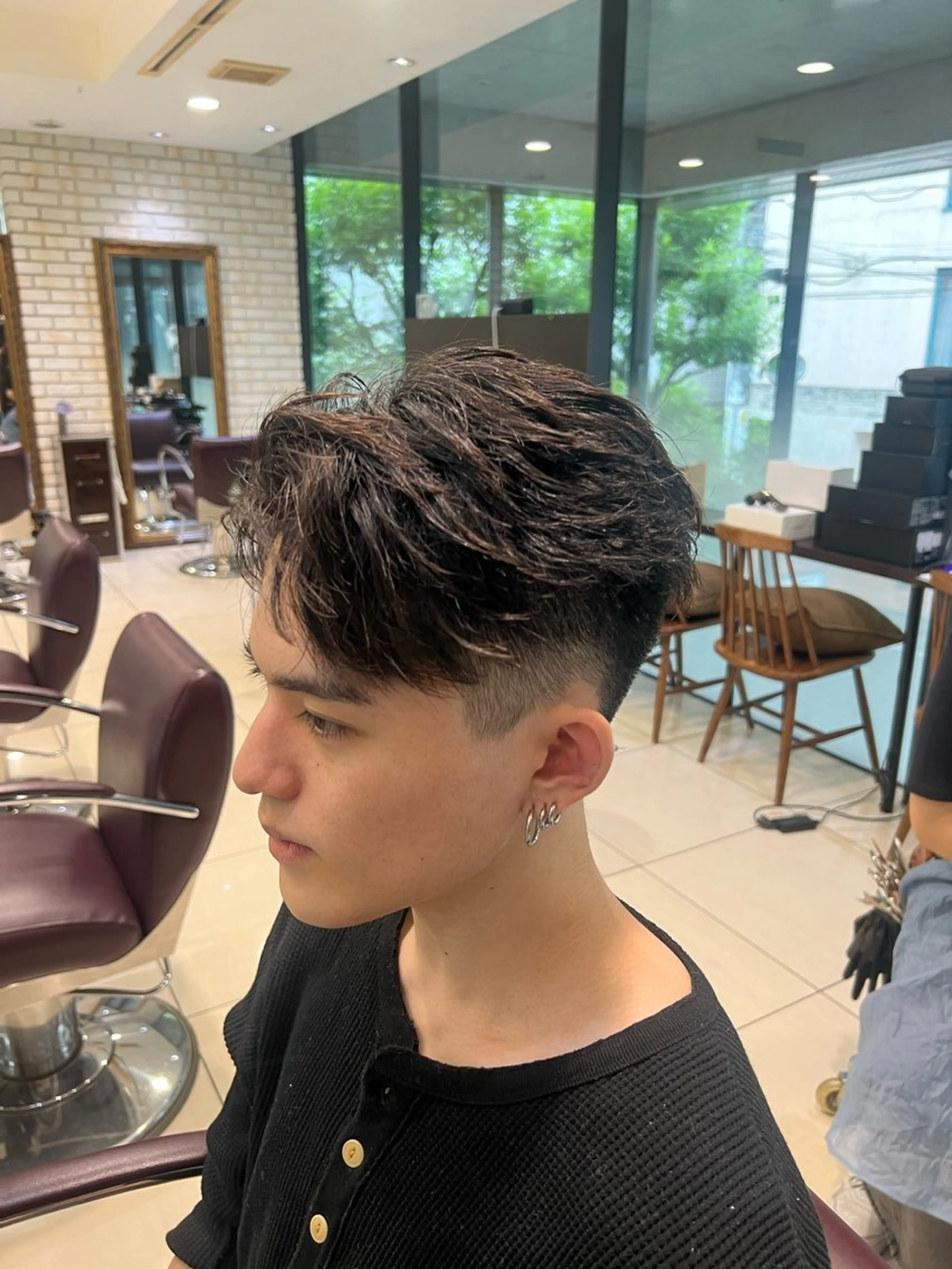 ショート カット メンズパーマ 岩成健志郎のヘアスタイル