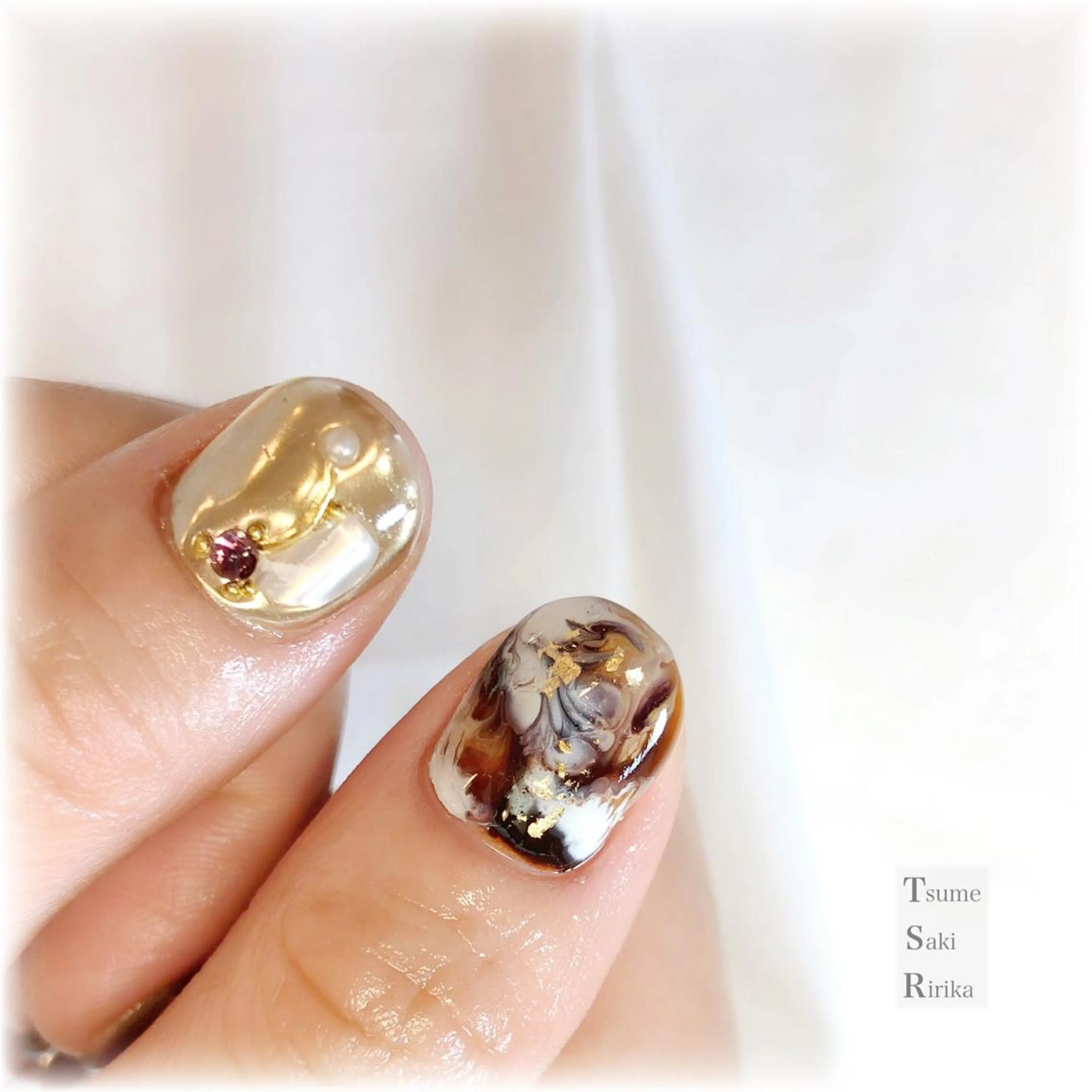 ネイル 爪咲 りり花のネイルデザイン