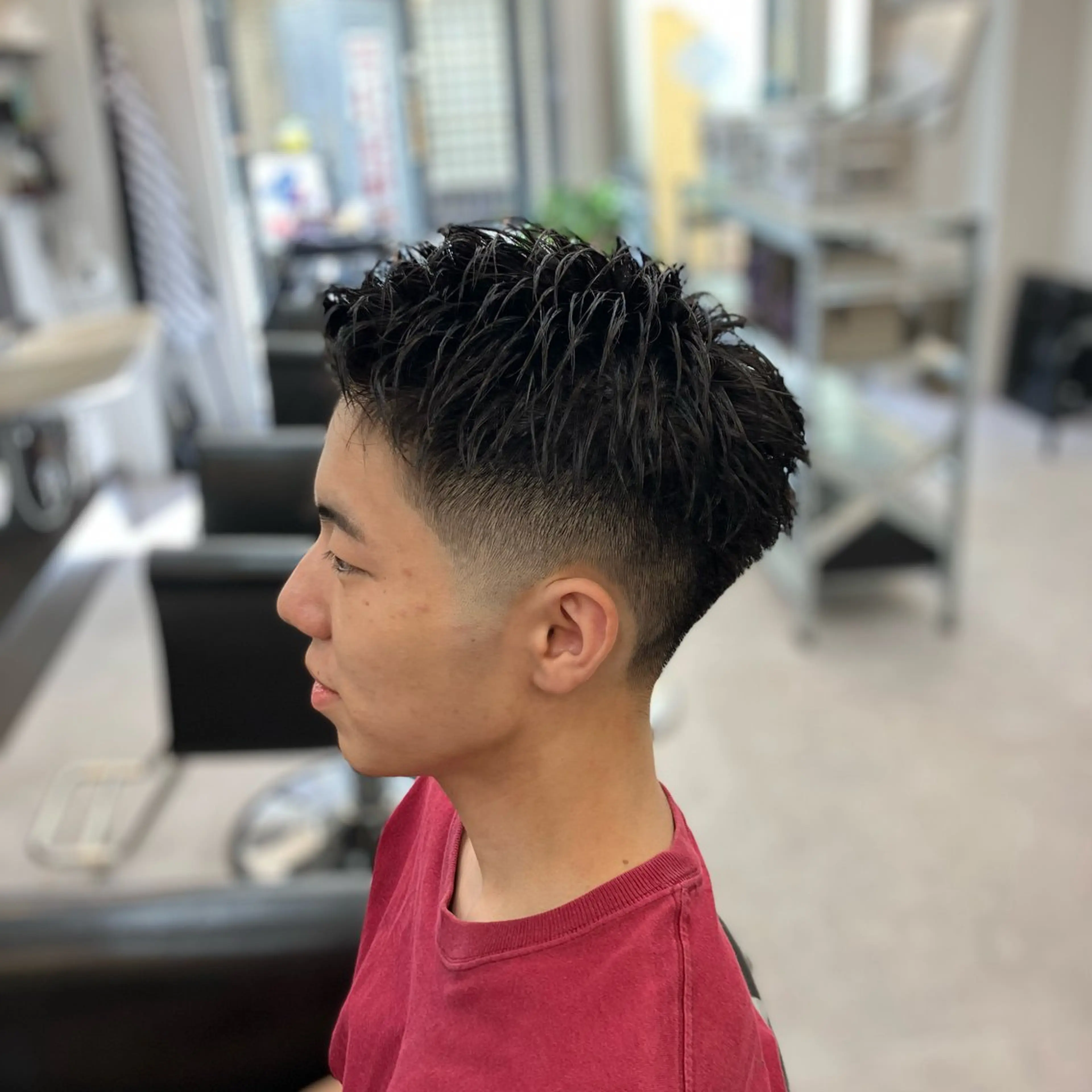 メンズ フェードカット Back  bone barberのヘアスタイル