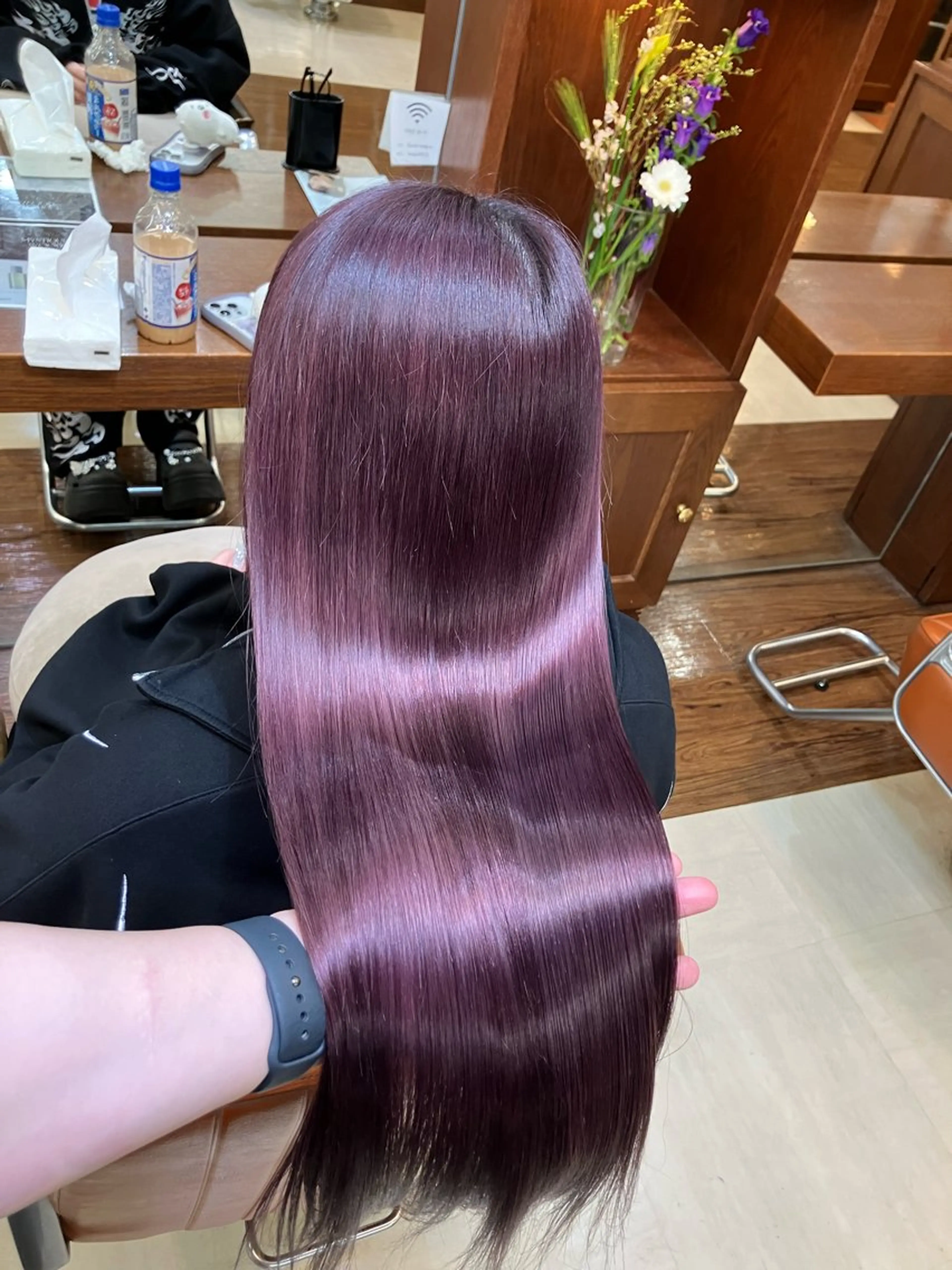 ミディアム カラー 縮毛矯正 トリートメント 【感動の美髪矯正】 溝の口/佐藤那都💫のヘアスタイル