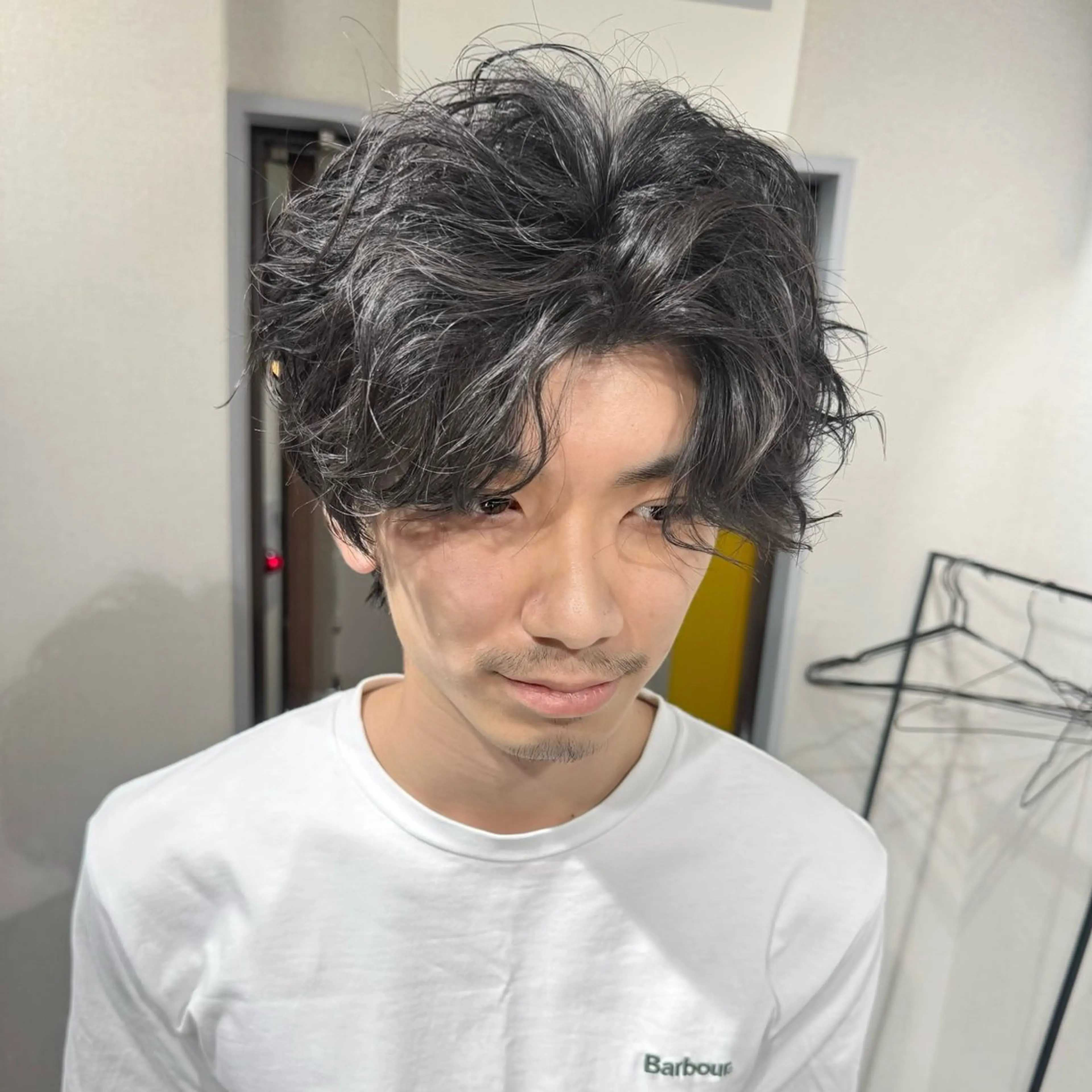 【✂️デート前にカッコ良く✂️】メンズカット×シャドウパーマセンターパート/ツーブロック/似合わせカットの写真