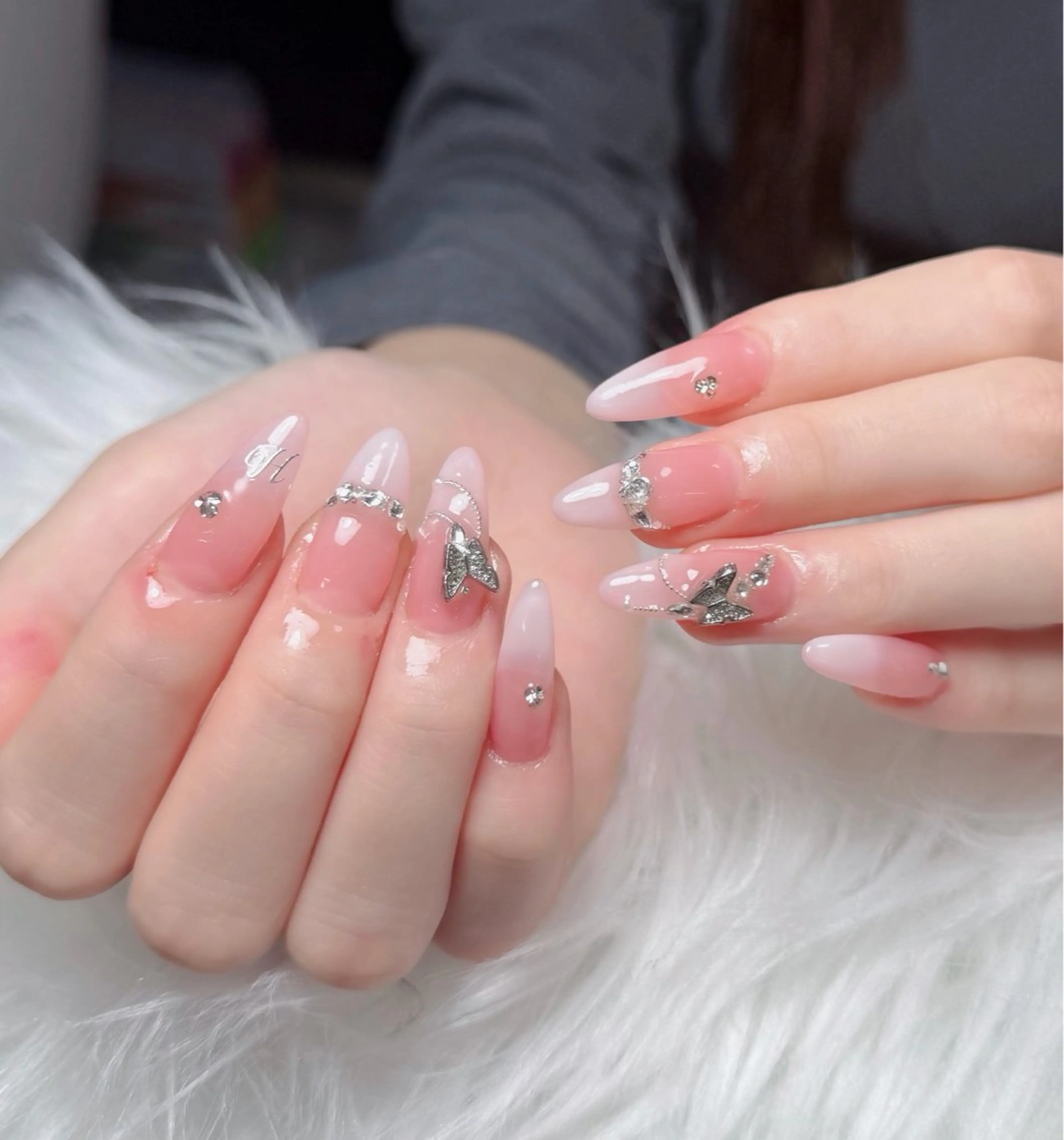 ネイル アートネイル フレンチネイル ジェルネイル 韓国ネイル マグネットネイル ハンドネイル Lenie Nail Okuboのネイルデザイン