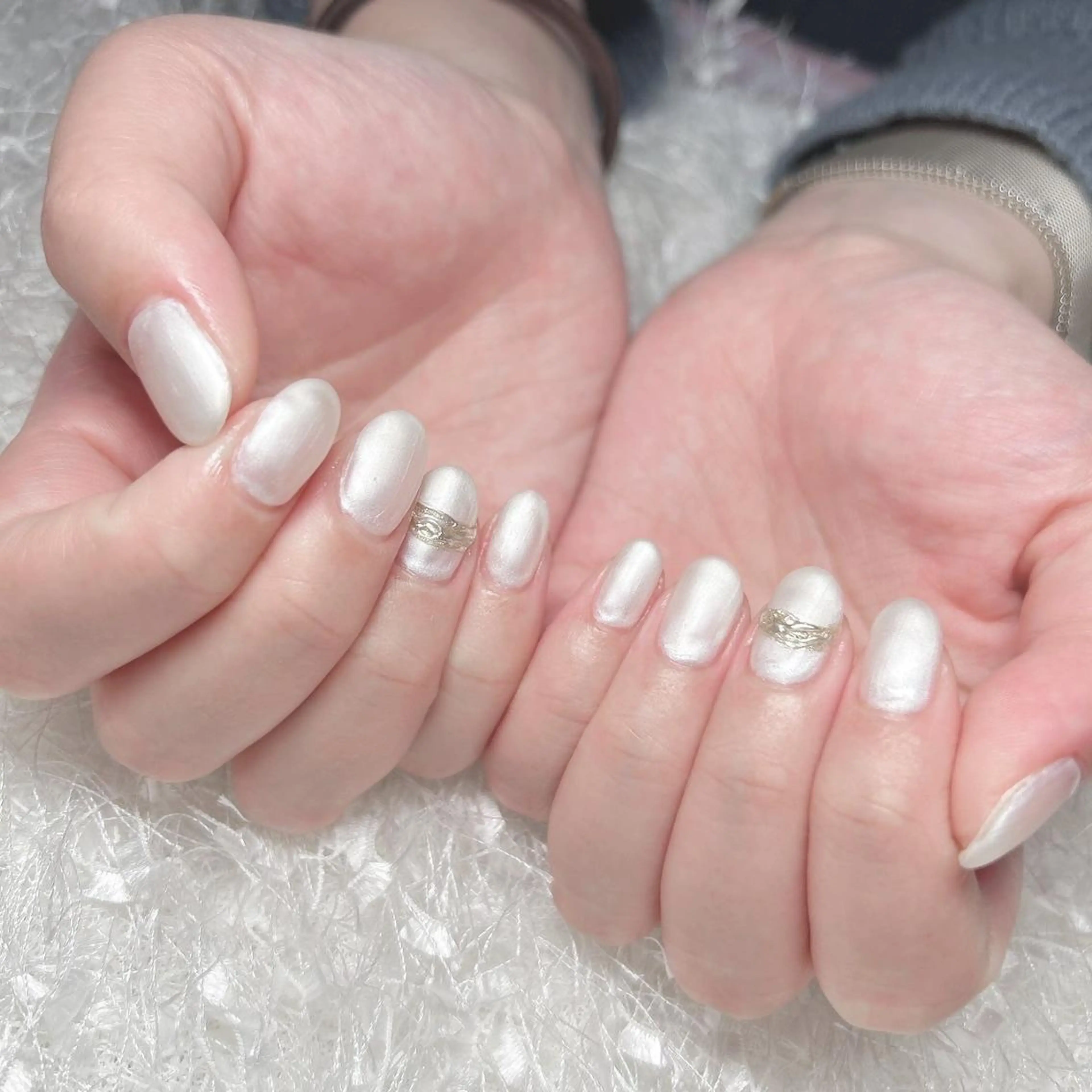 ネイル 長さ出し フレンチネイル ジェルネイル グラデーション 韓国ネイル ハンドネイル Nail&eye Belire 新宿のネイルデザイン