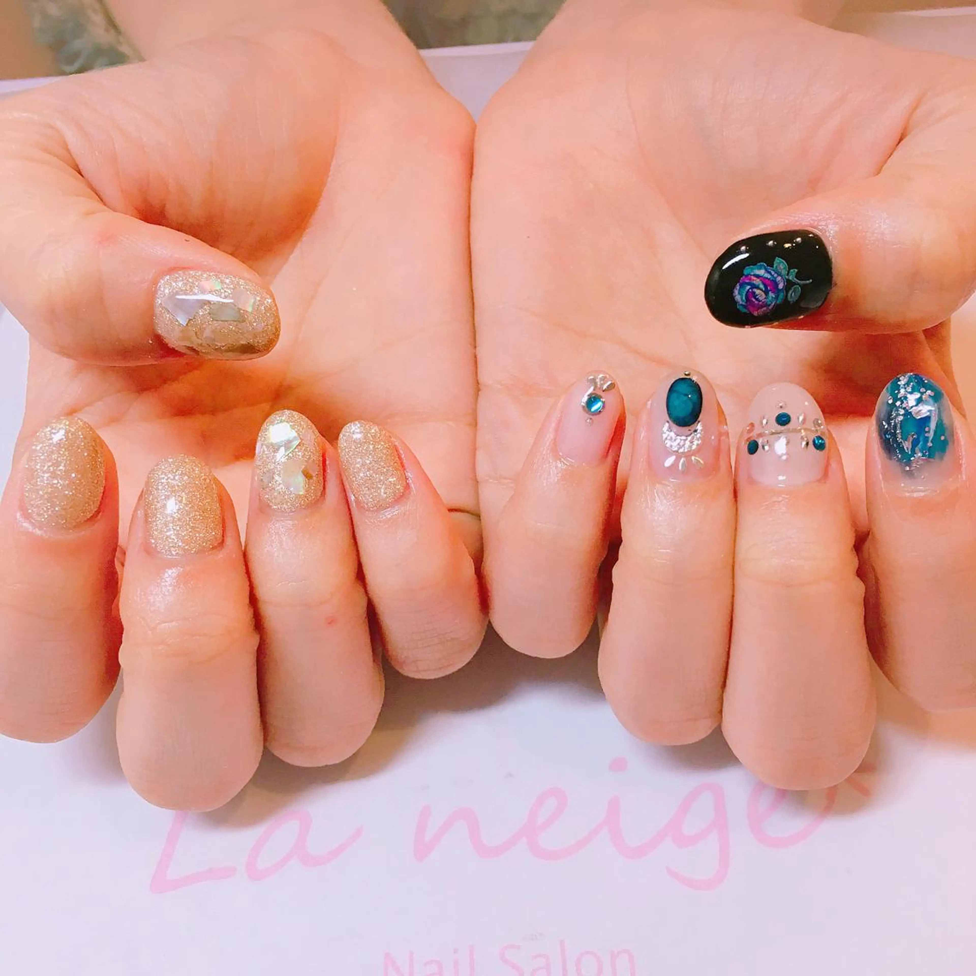 ネイル La neige* yuki 🥯🍑のネイルデザイン