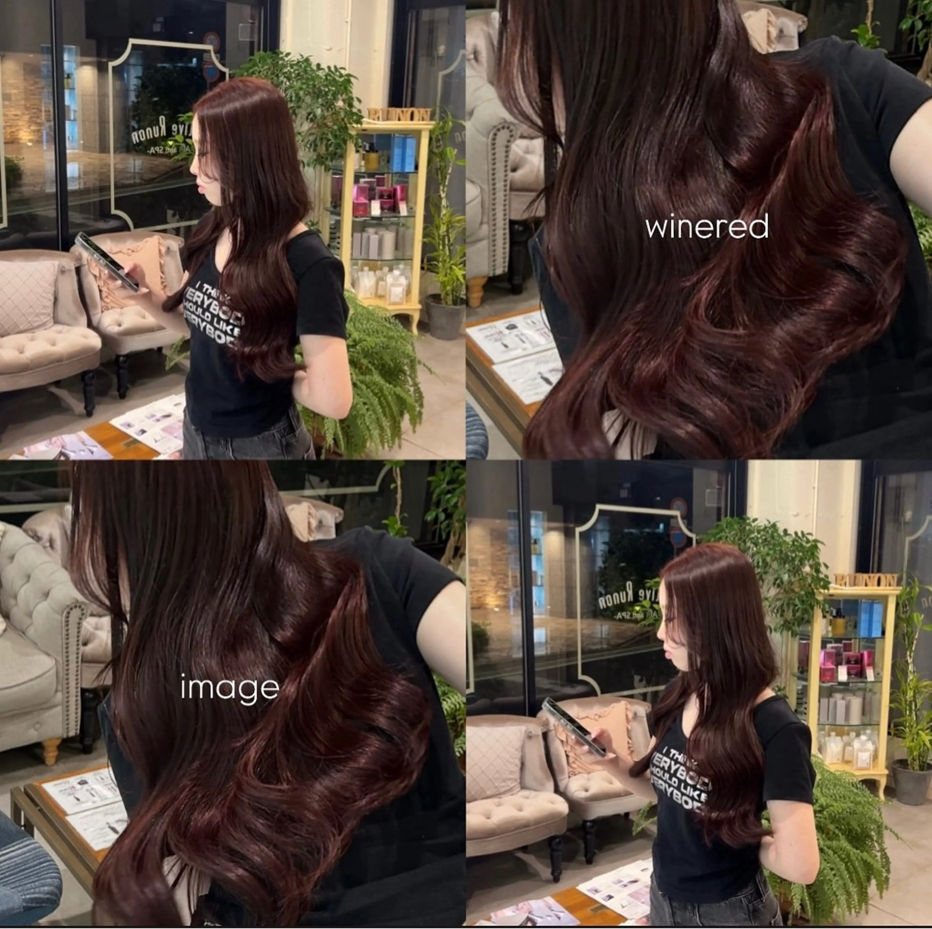 ロング カラー ヘアカラー トリートメント 🫐 キナリ🫐のヘアスタイル