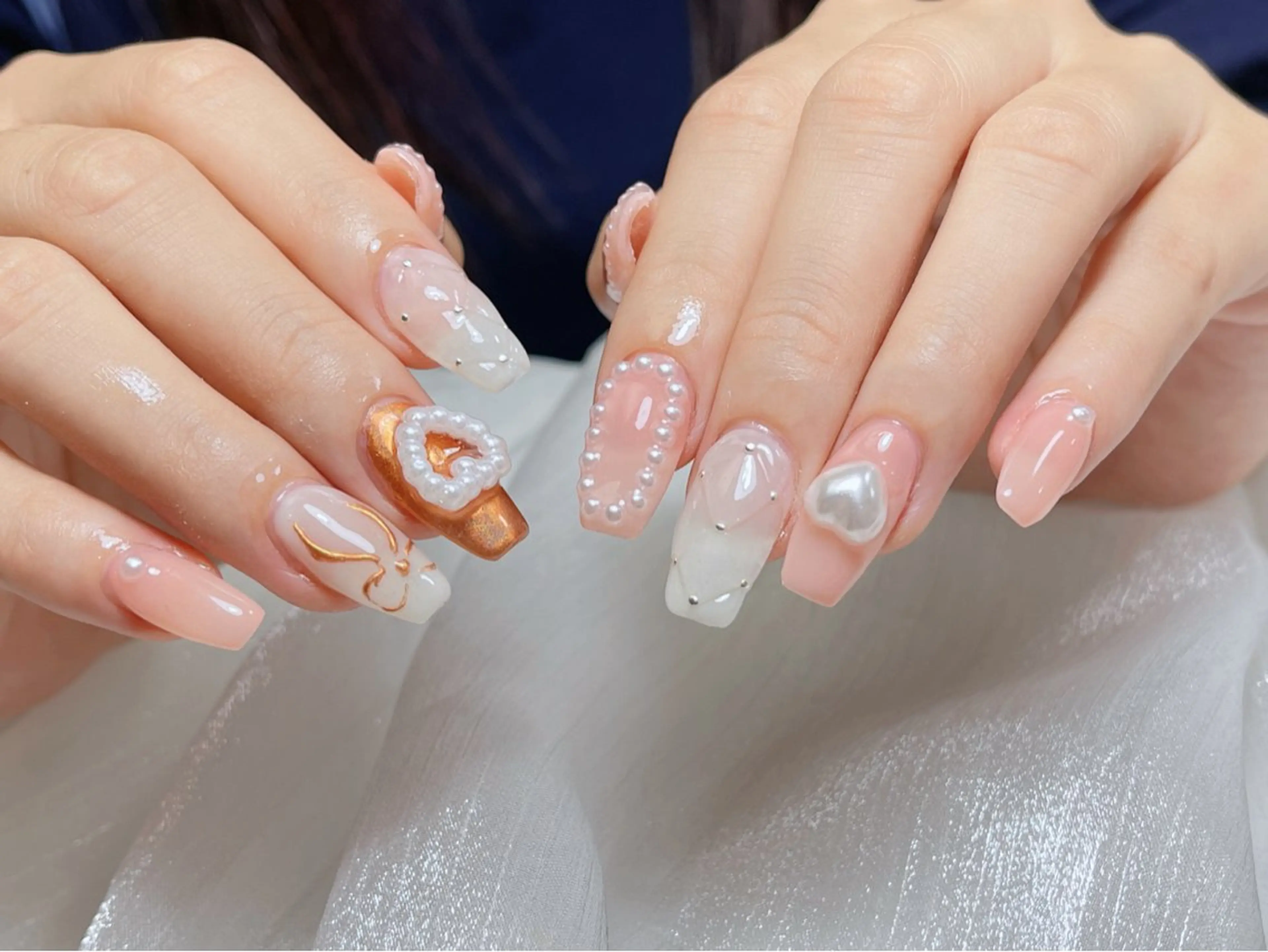 ネイル ハンドネイル 🎀ネイルサロン エクラYUI🎀のネイルデザイン