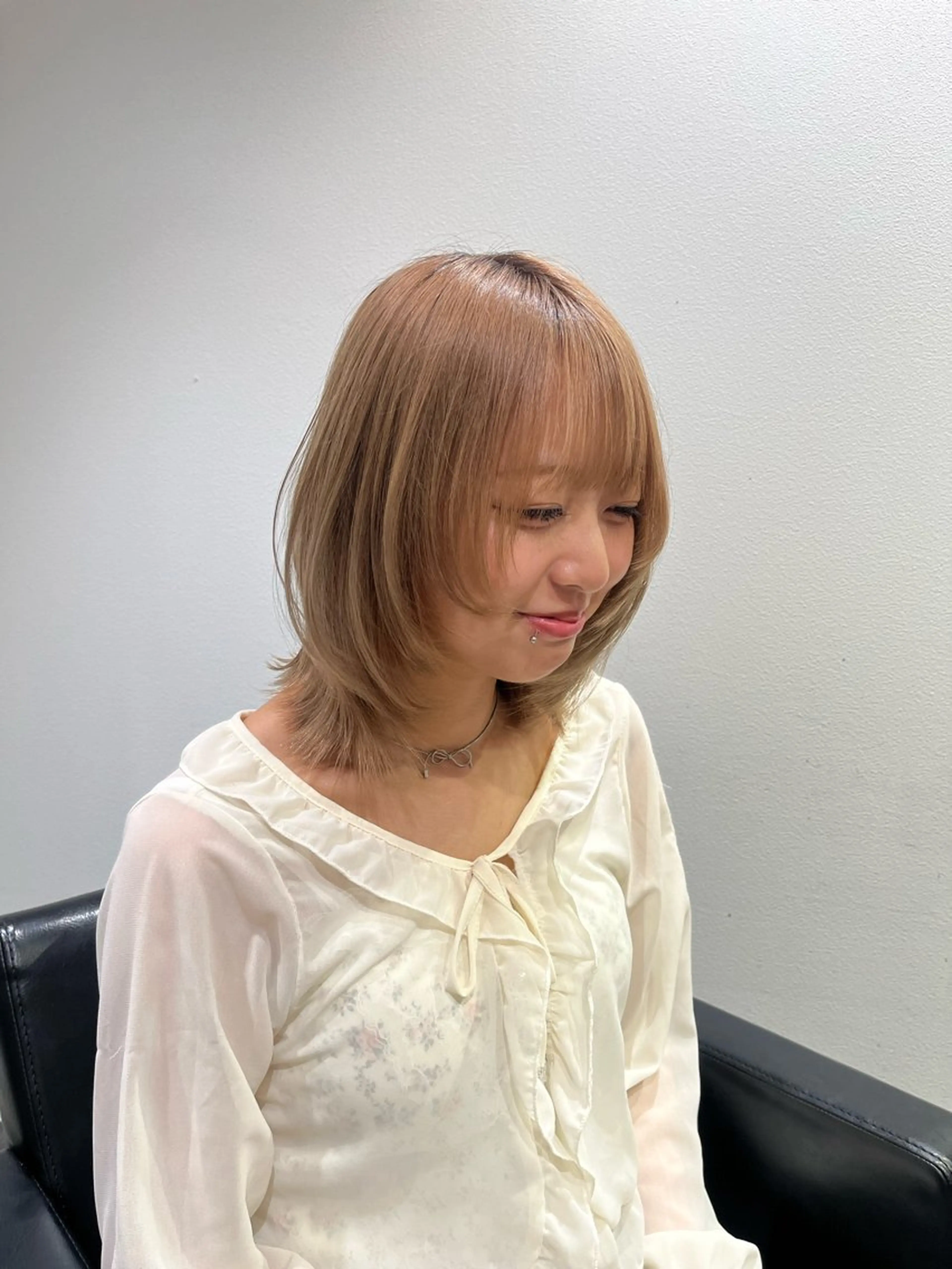 ショート ボブレイヤー ボブ 顔周りカット レイヤーカット patou 烏丸所属・ショート/レイヤー なづなのヘアスタイル